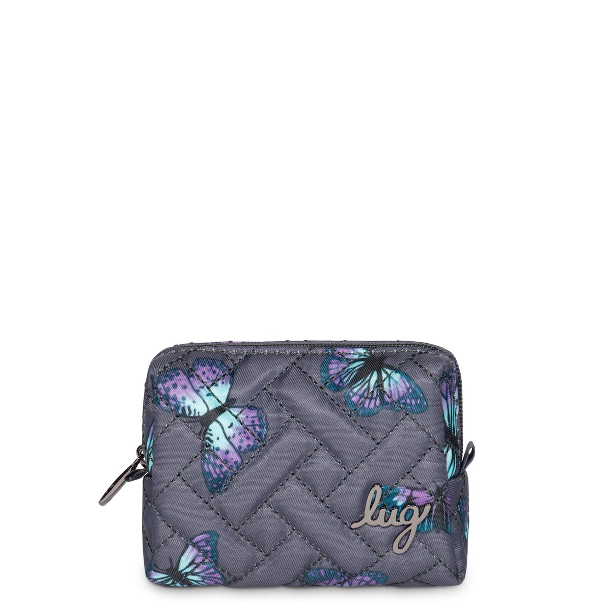 Choo Choo Mini Pill Box - BUTTERFLY GREY - ChooChooMini_ButterflyGrey_01