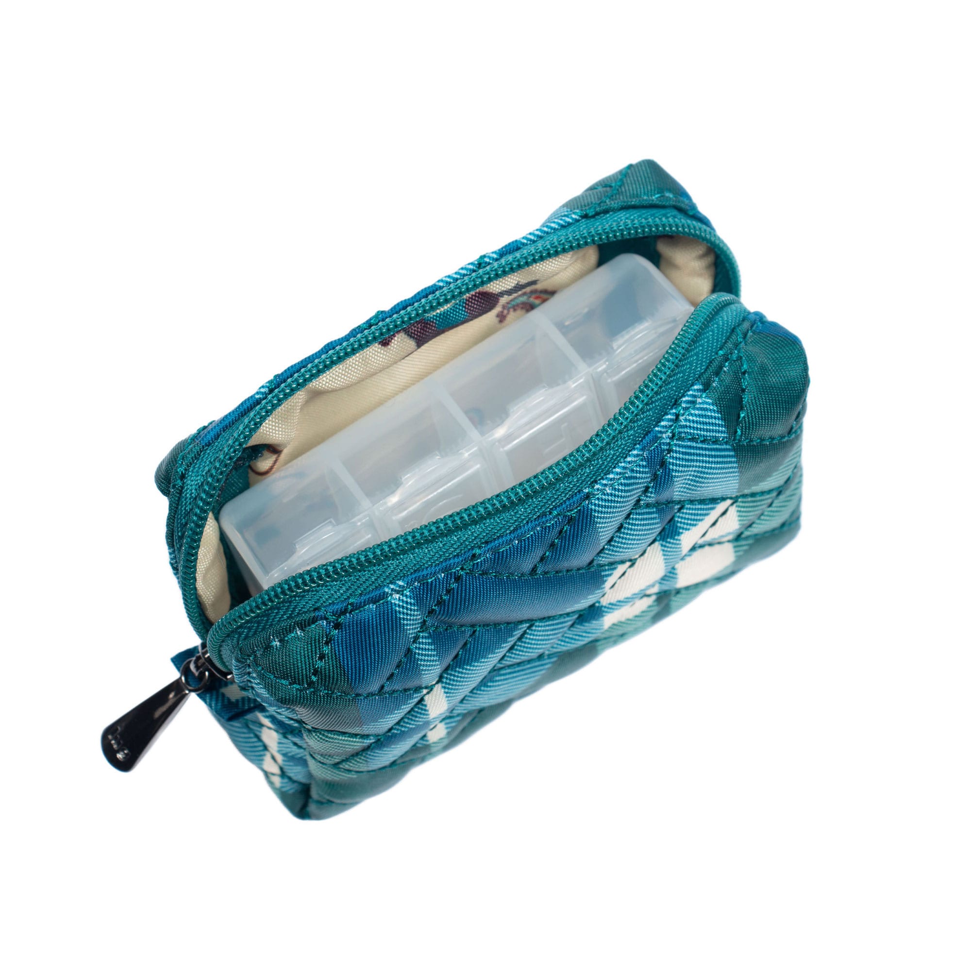 Choo Choo Mini Pill Box - FLANNEL PLAID NAVY - ChooChooMini_FlannelPlaidNavy_05