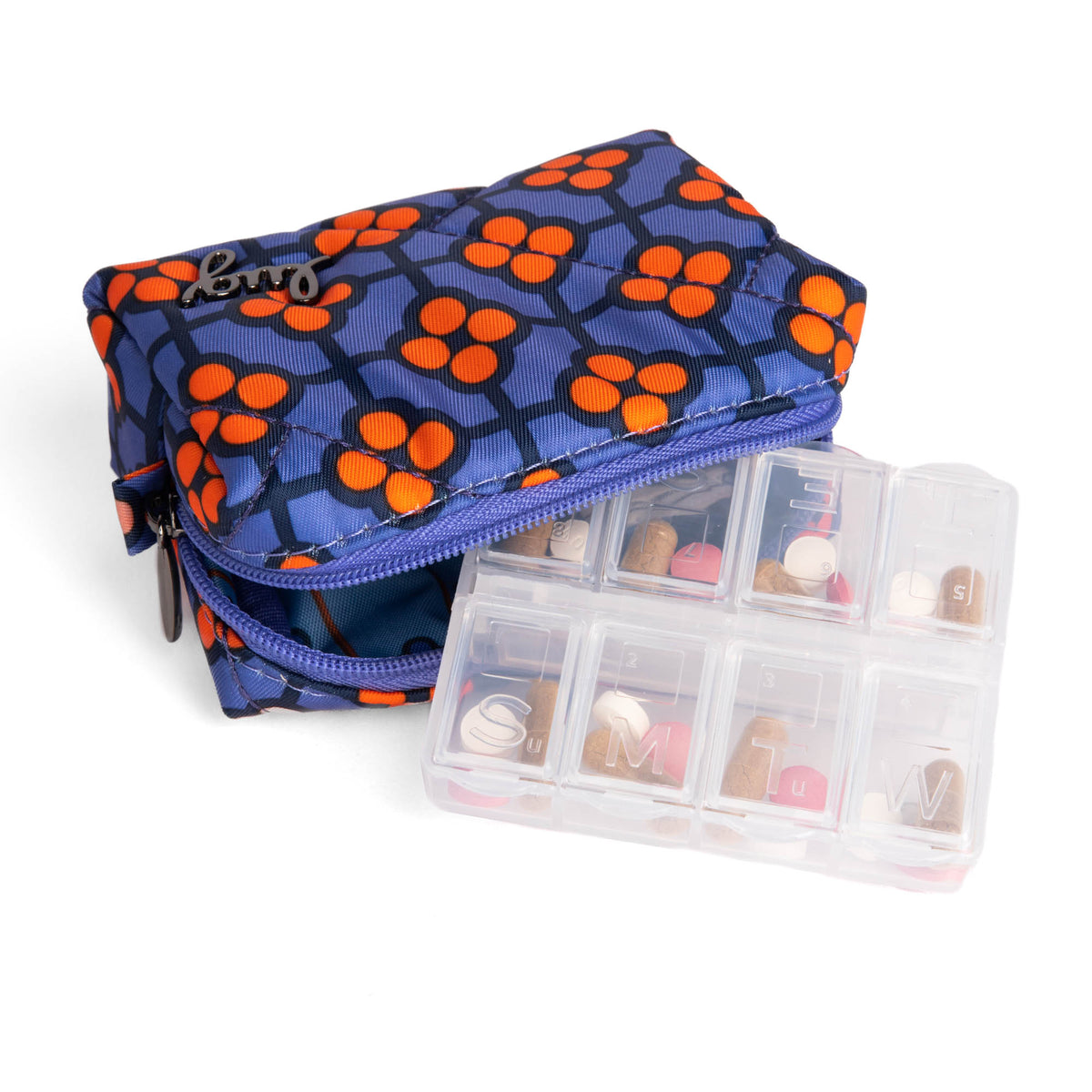 Choo Choo Mini Pill Box - VERY BERRY BLUE - ChooChooMini_VeryBerryBlue_06