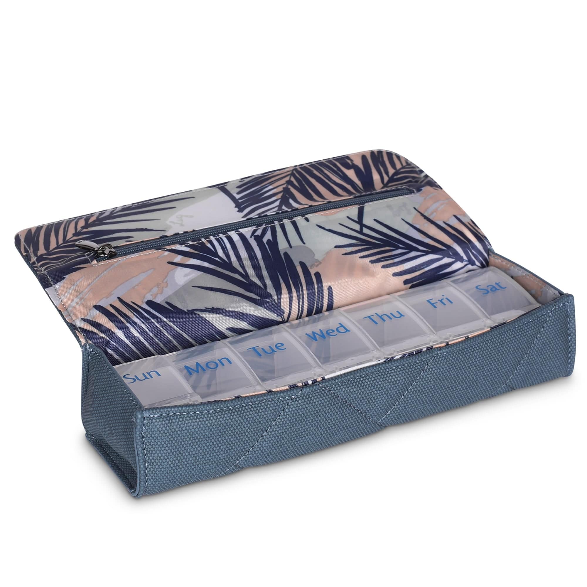 Choo Choo XL Matte Luxe VL Pill Organizer - SLATE BLUE - ChooChooXLMatteVL_SlateBlue_05