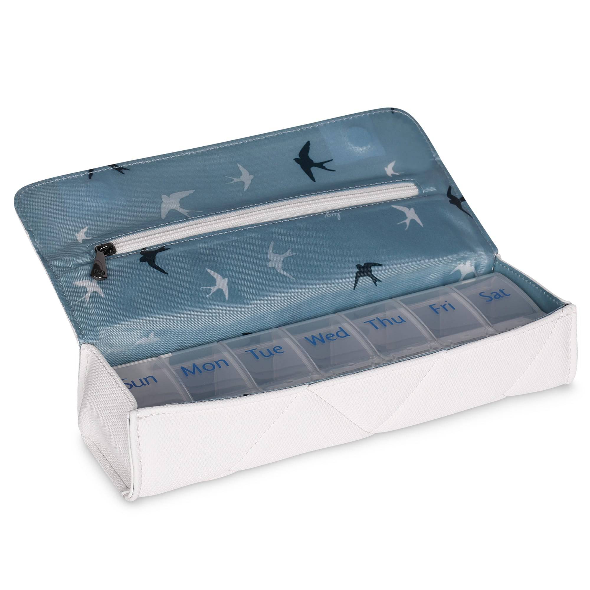 Choo Choo XL Matte Luxe VL Pill Organizer - WHITE - ChooChooXLMatteVL_White_05