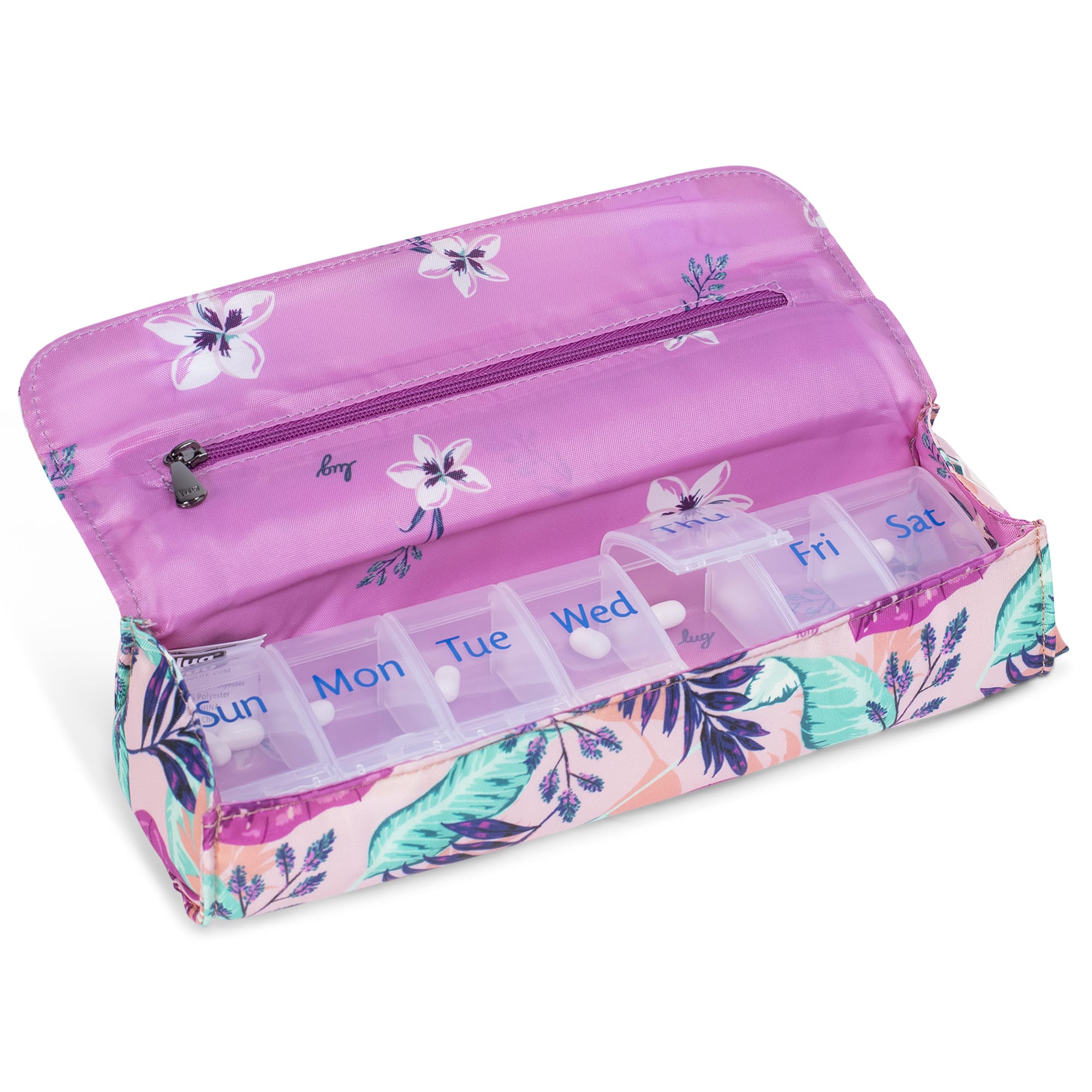 Choo Choo XL Pill Organizer - AZALEA PINK - ChooChooXL_AzaleaPink_05