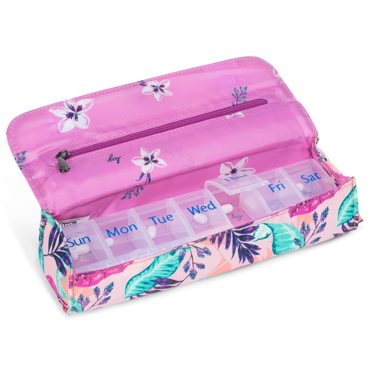 Choo Choo XL Pill Organizer - AZALEA PINK - ChooChooXL_AzaleaPink_05