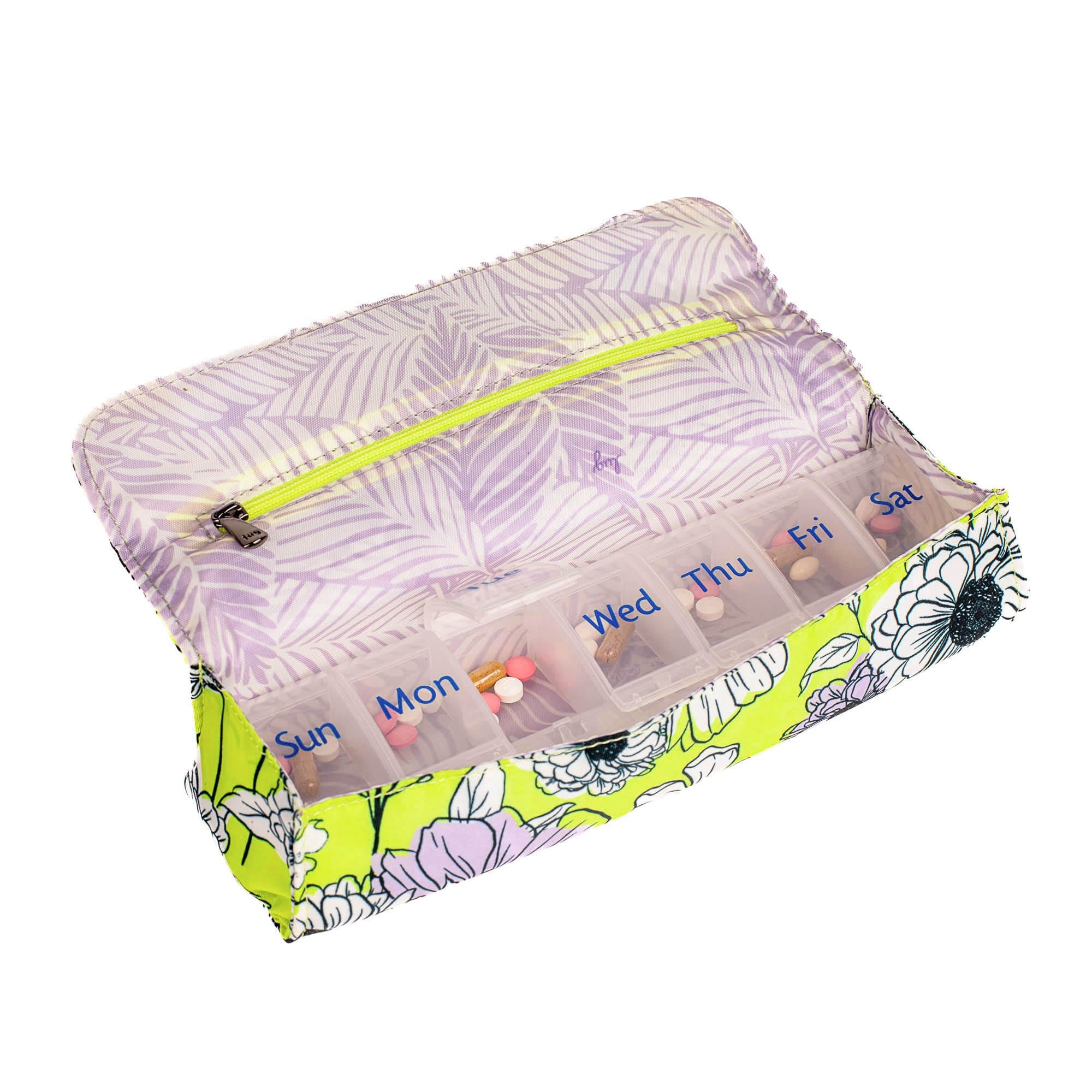 Choo Choo XL Pill Organizer - GARDENIA GREEN - ChooChooXL_GardeniaGreen_05