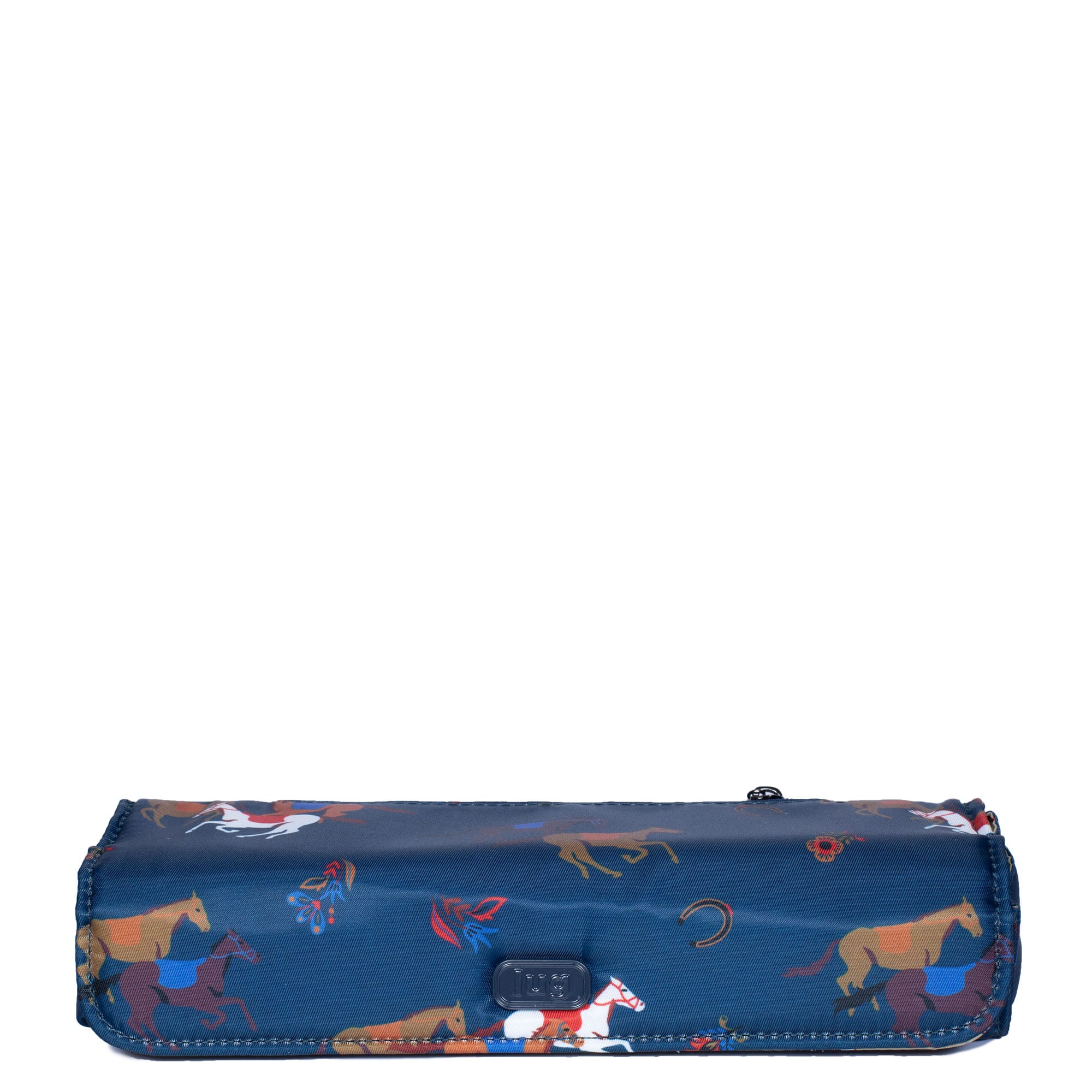 Choo Choo XL Pill Organizer - HORSES NAVY - ChooChooXL_HorsesNavy_01