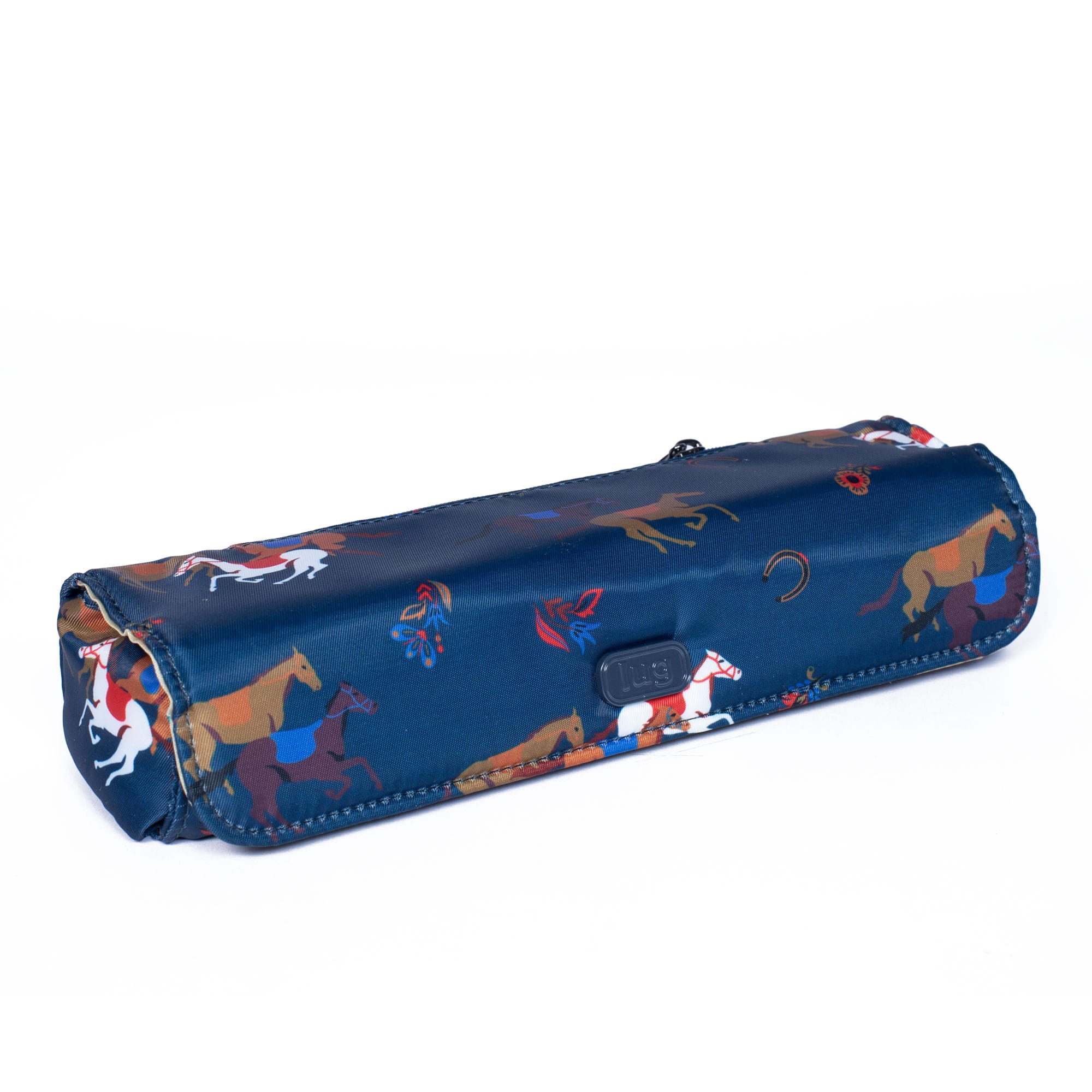 Choo Choo XL Pill Organizer - HORSES NAVY - ChooChooXL_HorsesNavy_02