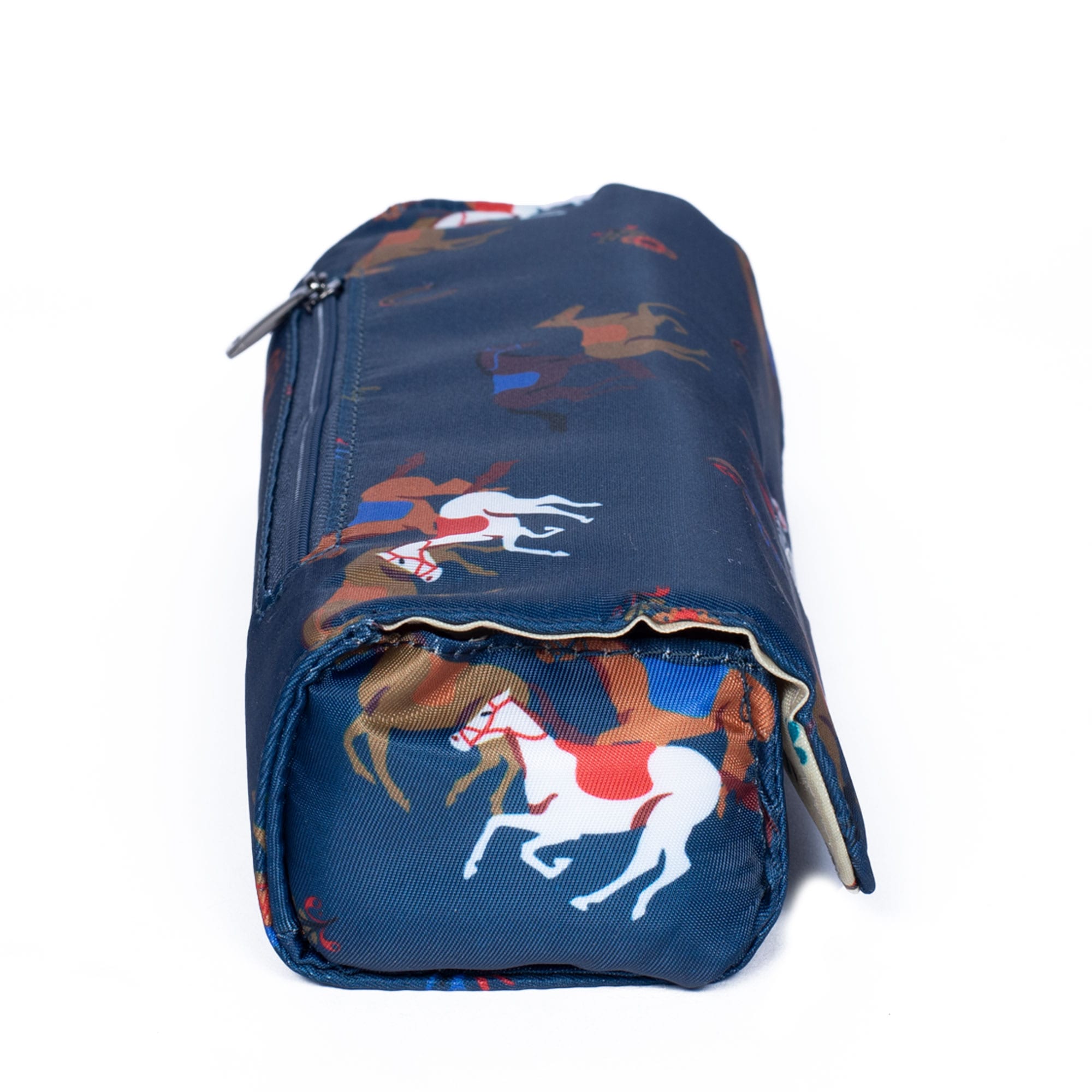 Choo Choo XL Pill Organizer - HORSES NAVY - ChooChooXL_HorsesNavy_03