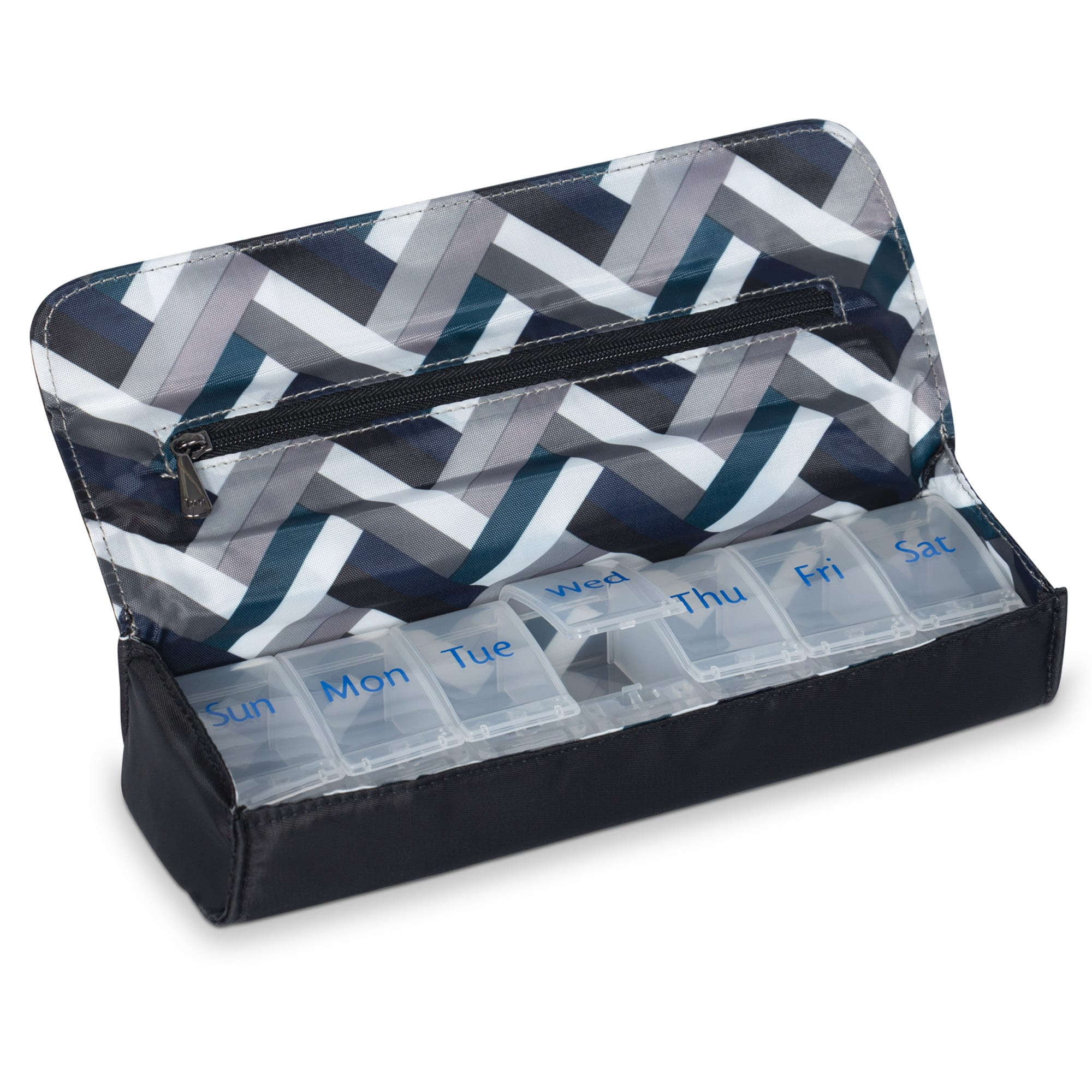 Choo Choo XL Pill Organizer - MIDNIGHT BLACK - ChooChooXL_MidnightBlack_05