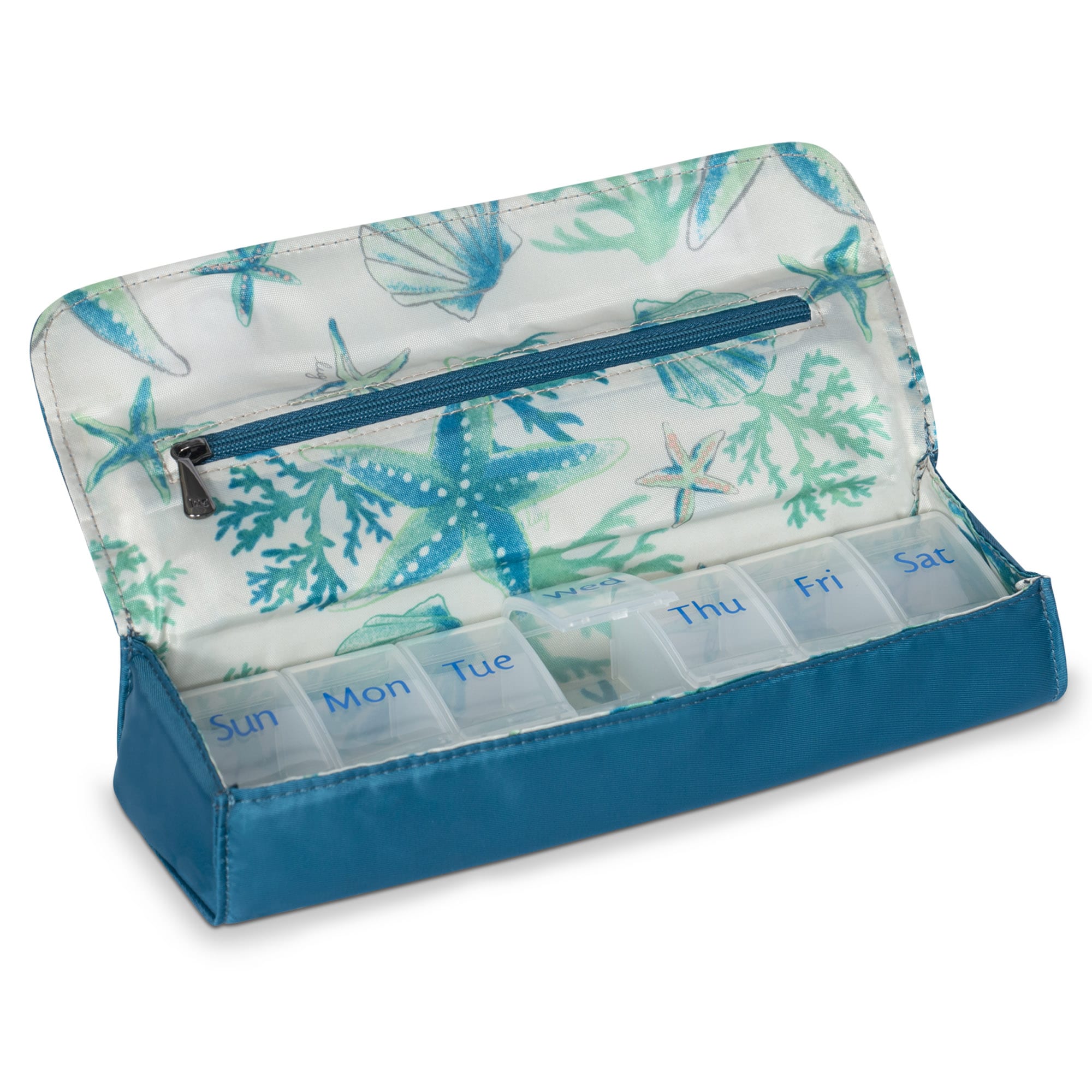 Choo Choo XL Pill Organizer - OCEAN BLUE - ChooChooXL_OceanBlue_05