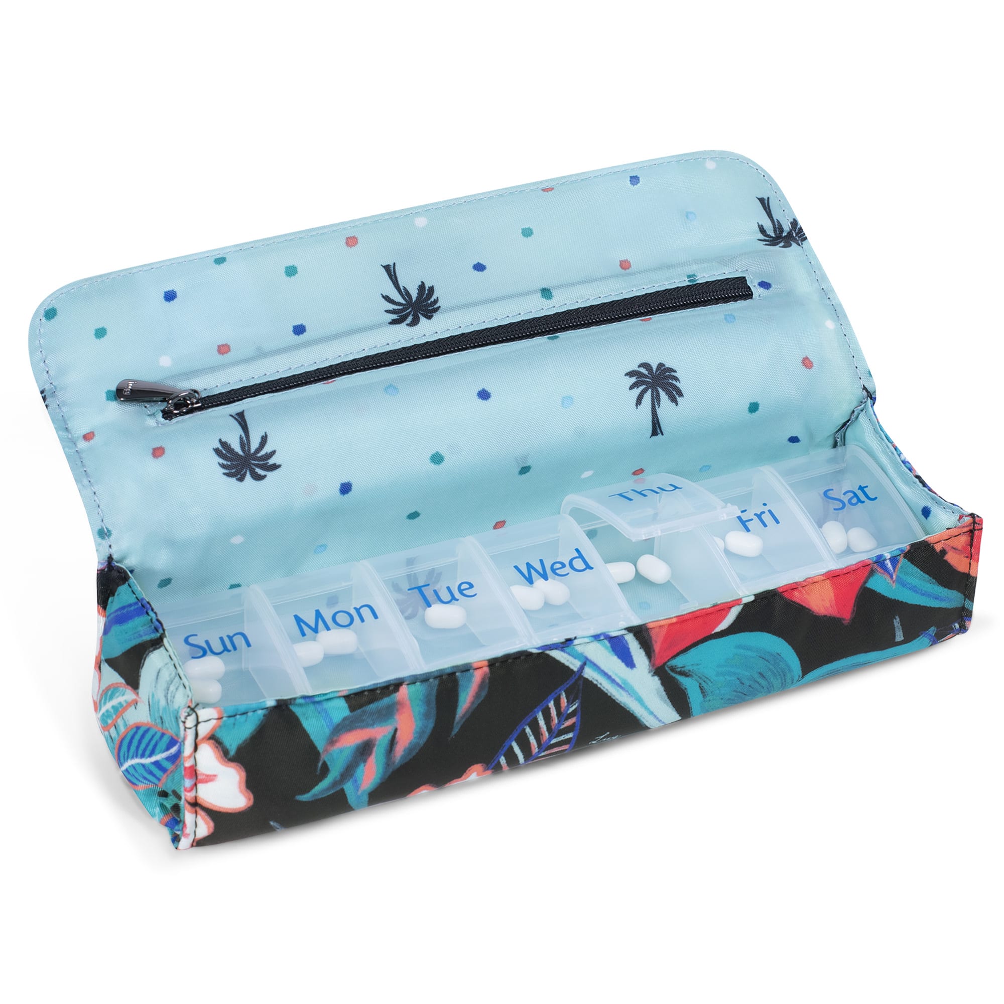Choo Choo XL Pill Organizer - RESORT TROPICS - ChooChooXL_ResortTropics_05