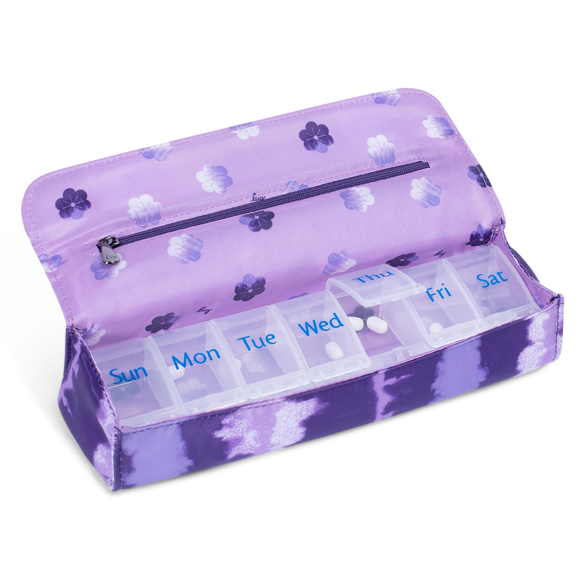 Choo Choo XL Pill Organizer - SHIBORI PURPLE - ChooChooXL_ShiboriPurple_05