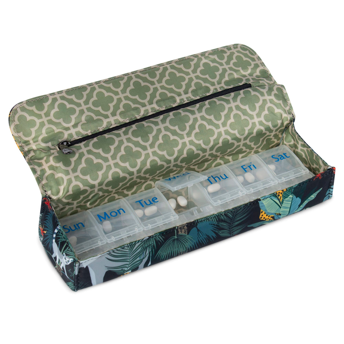 Choo Choo XL Pill Organizer - WILDLIFE BLACK - ChooChooXL_WildlifeBlack_05