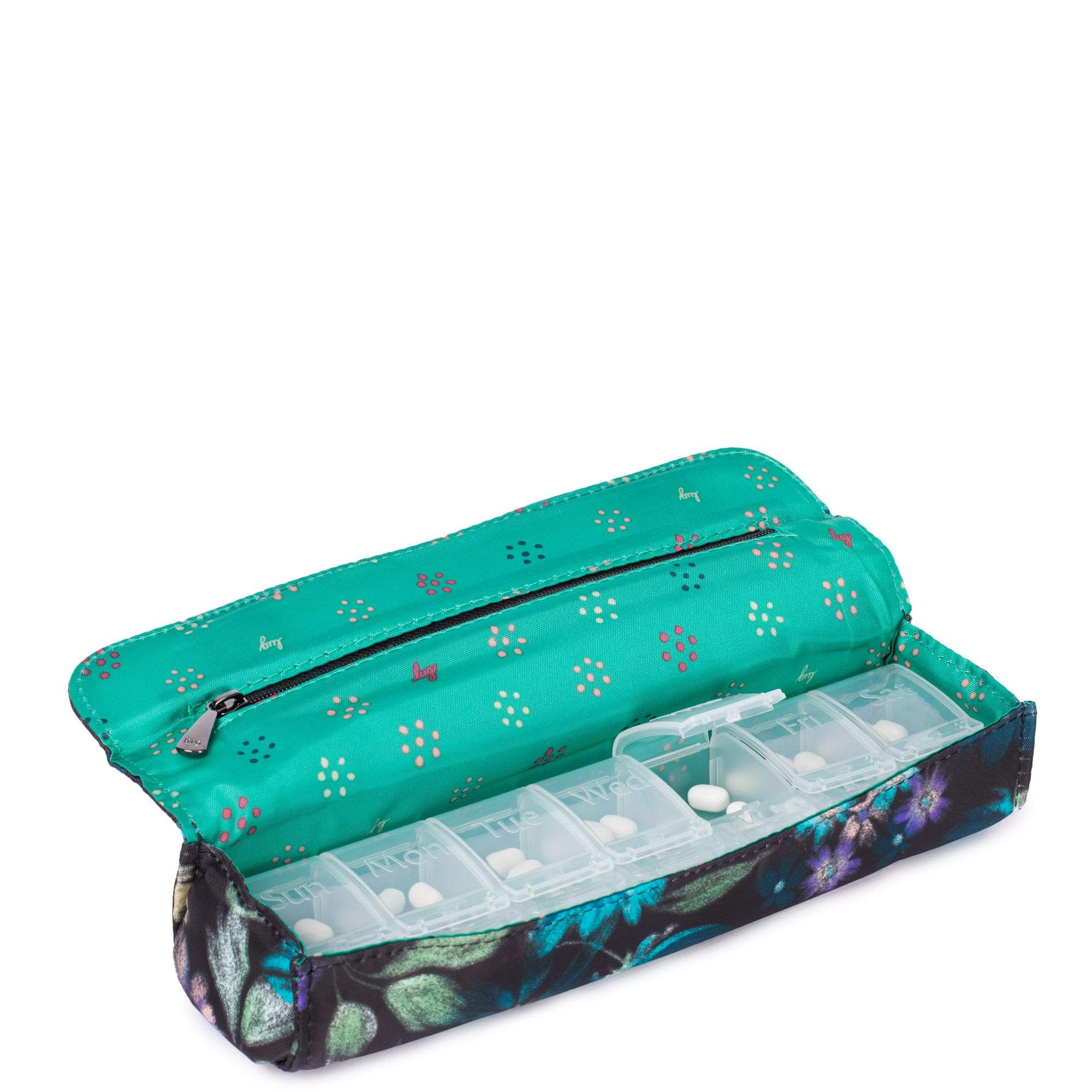 Choo Choo Pill Organizer - BLOOM BLACK - ChooChoo_BloomBlack_05_c467ed17-86f5-473c-8e8e-83d821018488