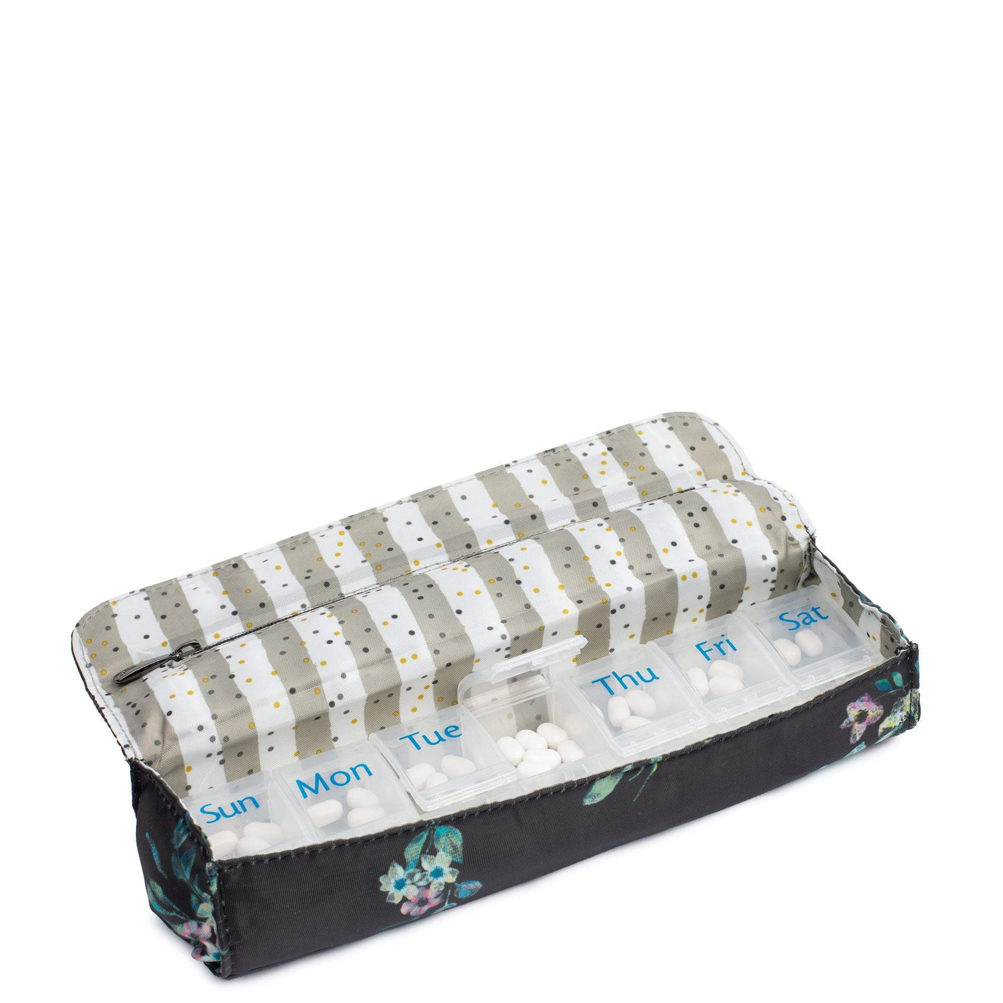 Choo Choo Pill Organizer - BOUQUET BLACK - ChooChoo_BouquetBlack_05_34df71f0-4274-4189-be6c-1e08037521b7