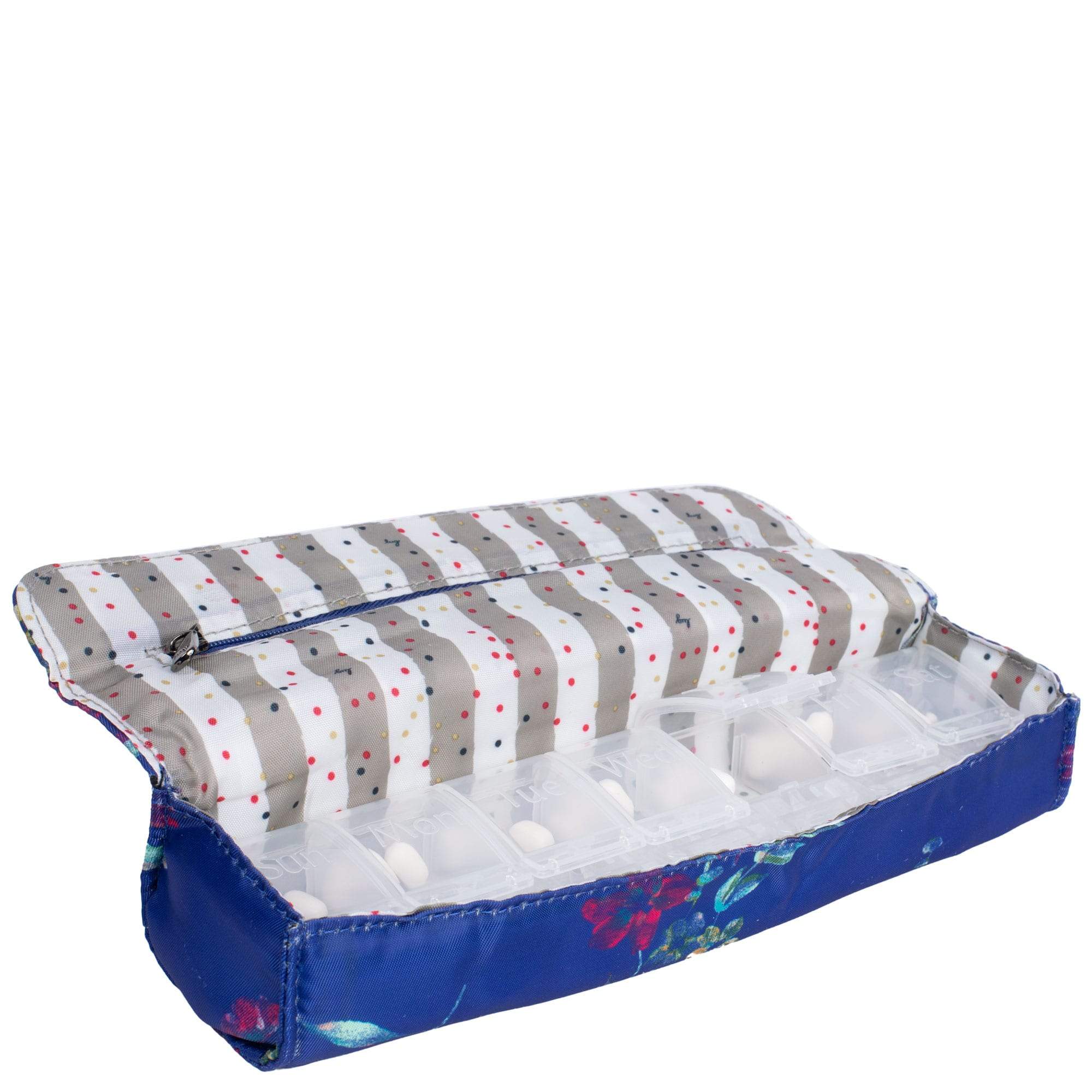 Choo Choo Pill Organizer - BOUQUET BLUE - ChooChoo_BouquetBlue_05