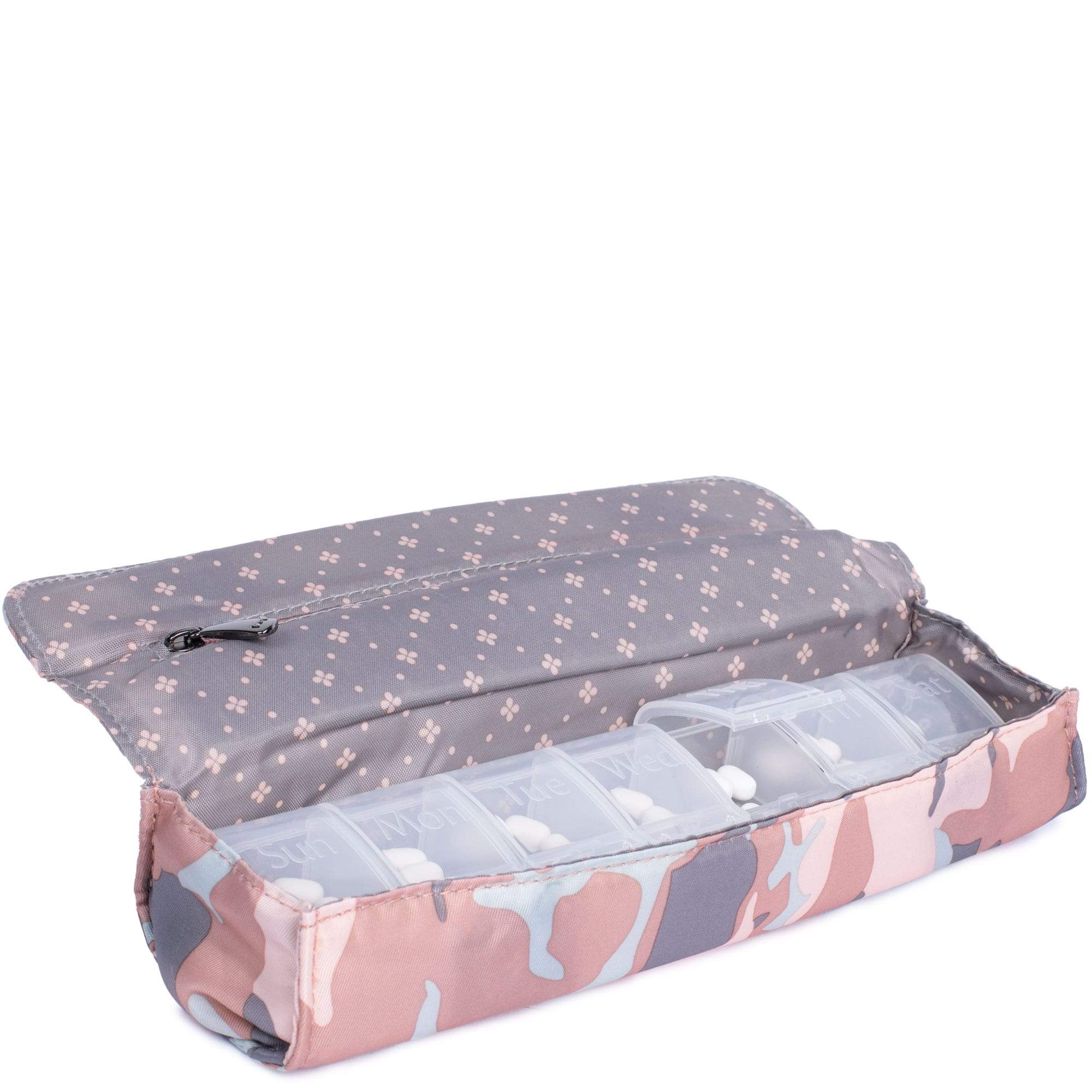 Choo Choo Pill Organizer - CAMO ROSE - ChooChoo_CamoRose_05