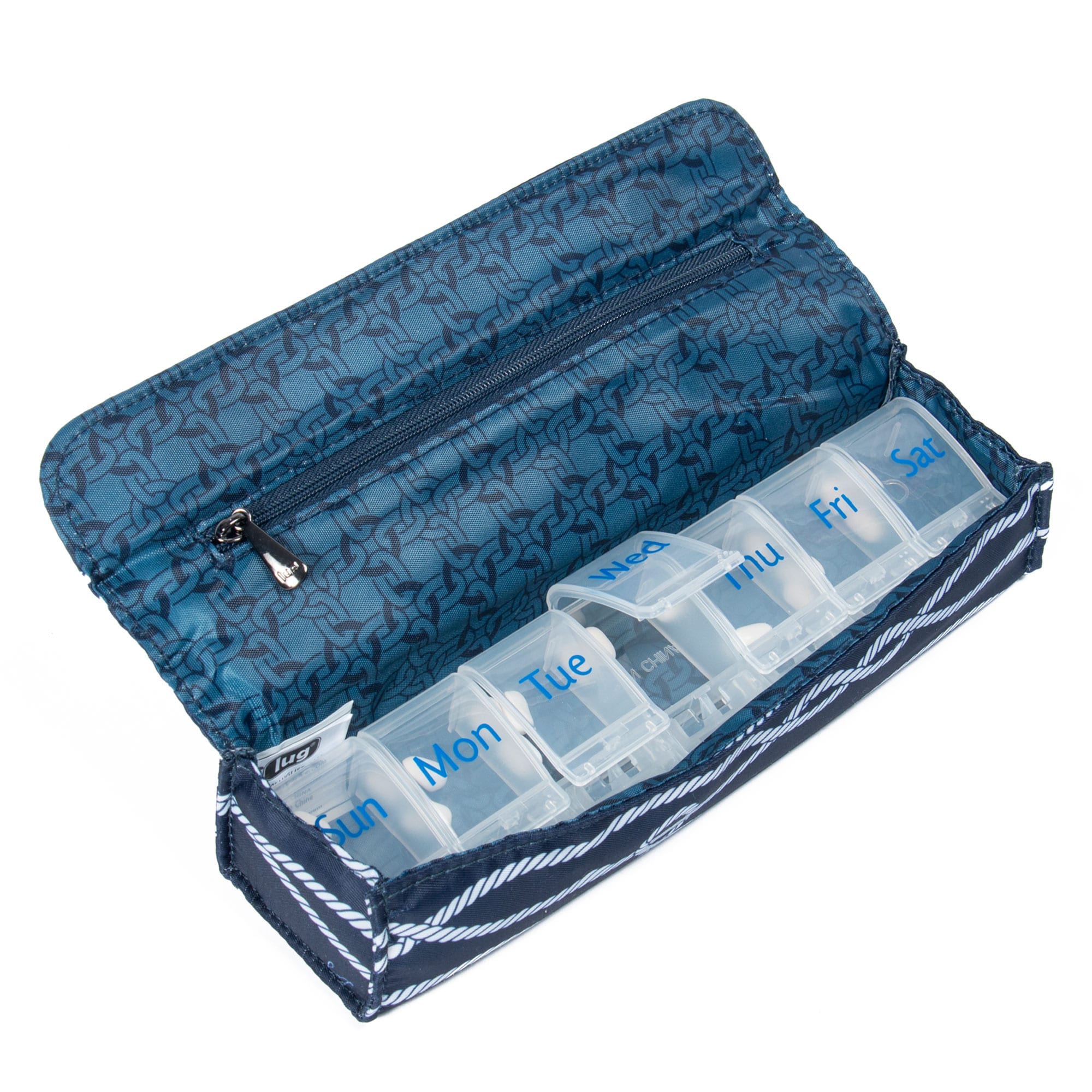 Choo Choo Pill Organizer - NAUTICAL NAVY - ChooChoo_NauticalNavy_05