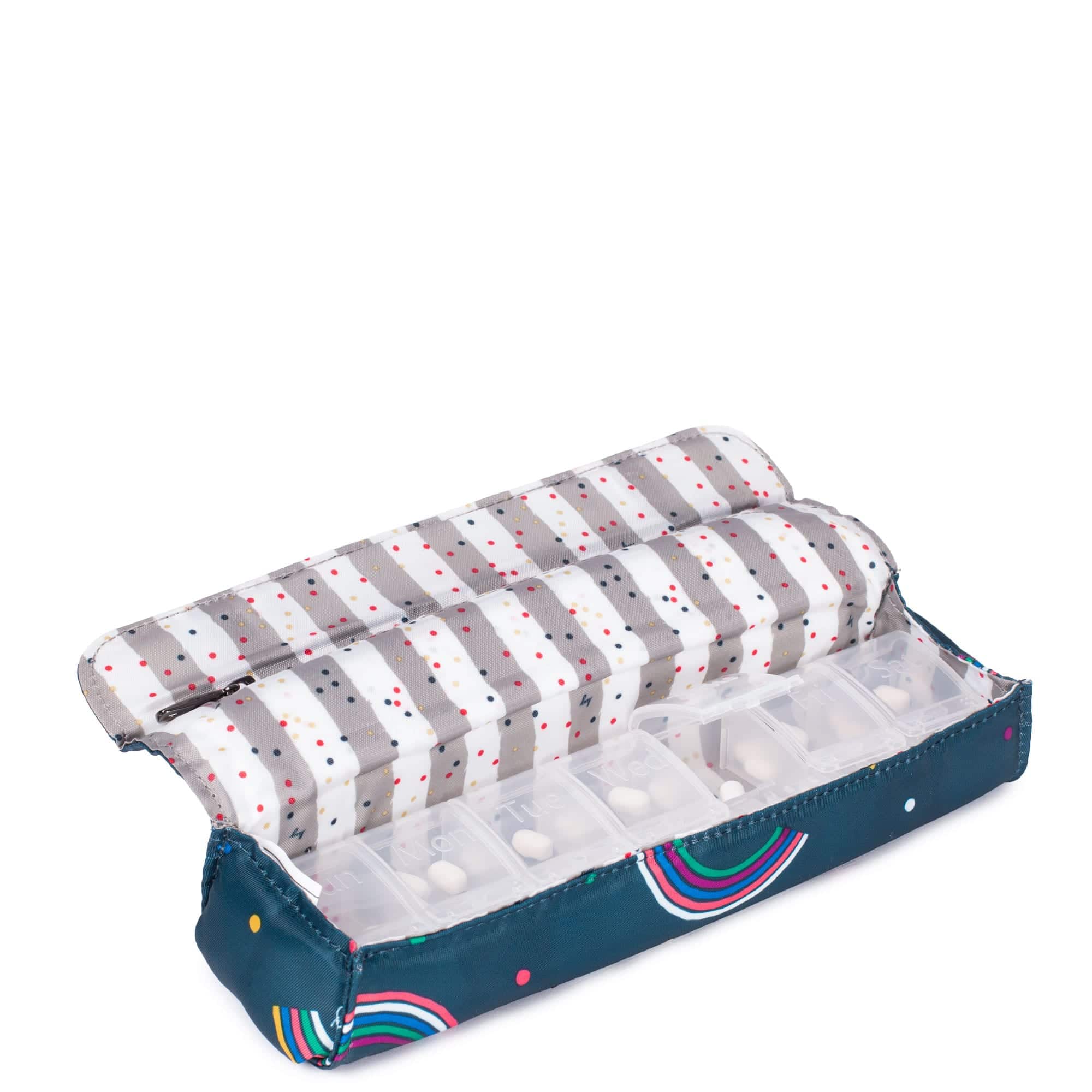 Choo Choo Pill Organizer - RAINBOW NAVY - ChooChoo_RainbowNavy_05