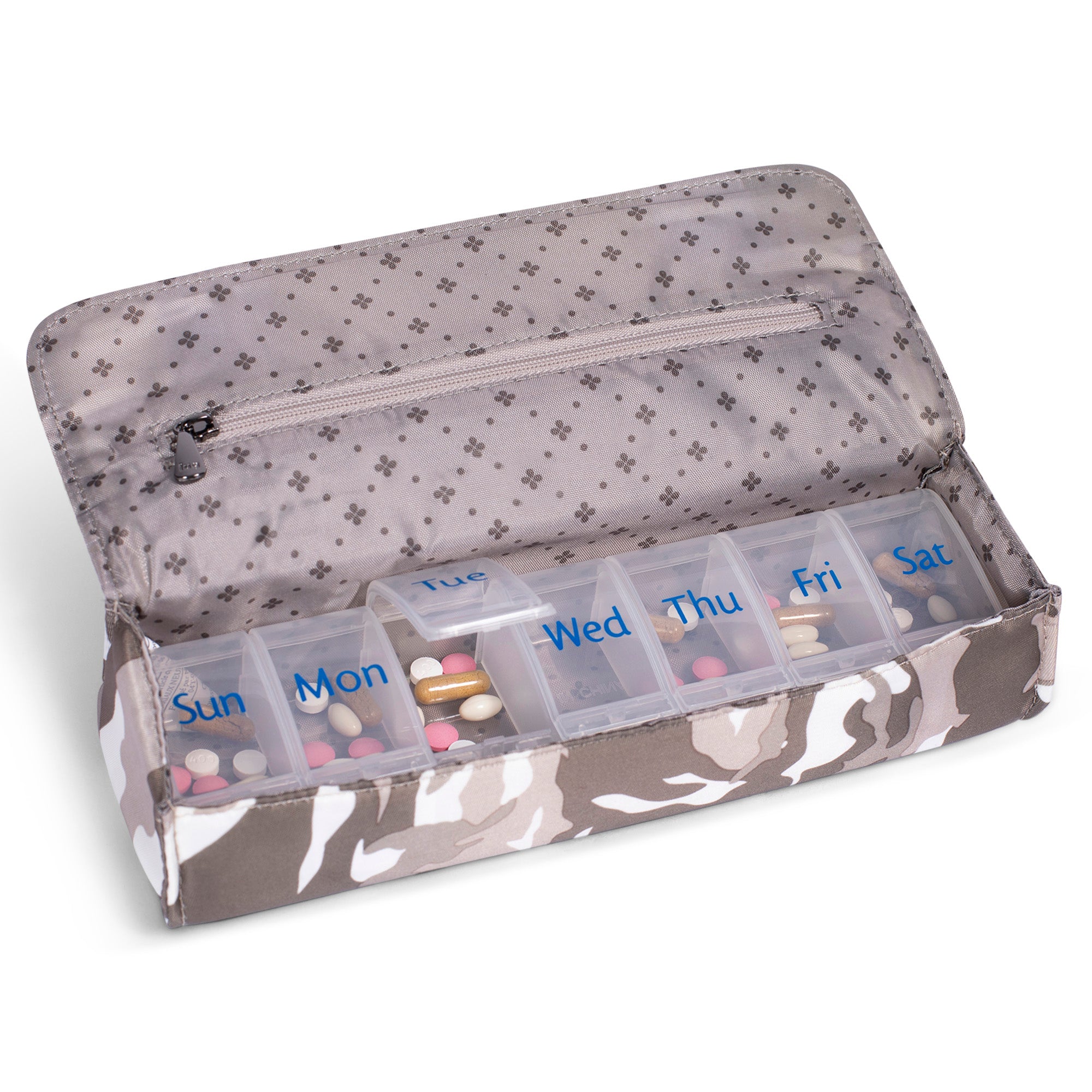 Choo Choo XL Pill Organizer - CAMO TAUPE - ChooChooiXL_CamoTaupe_05