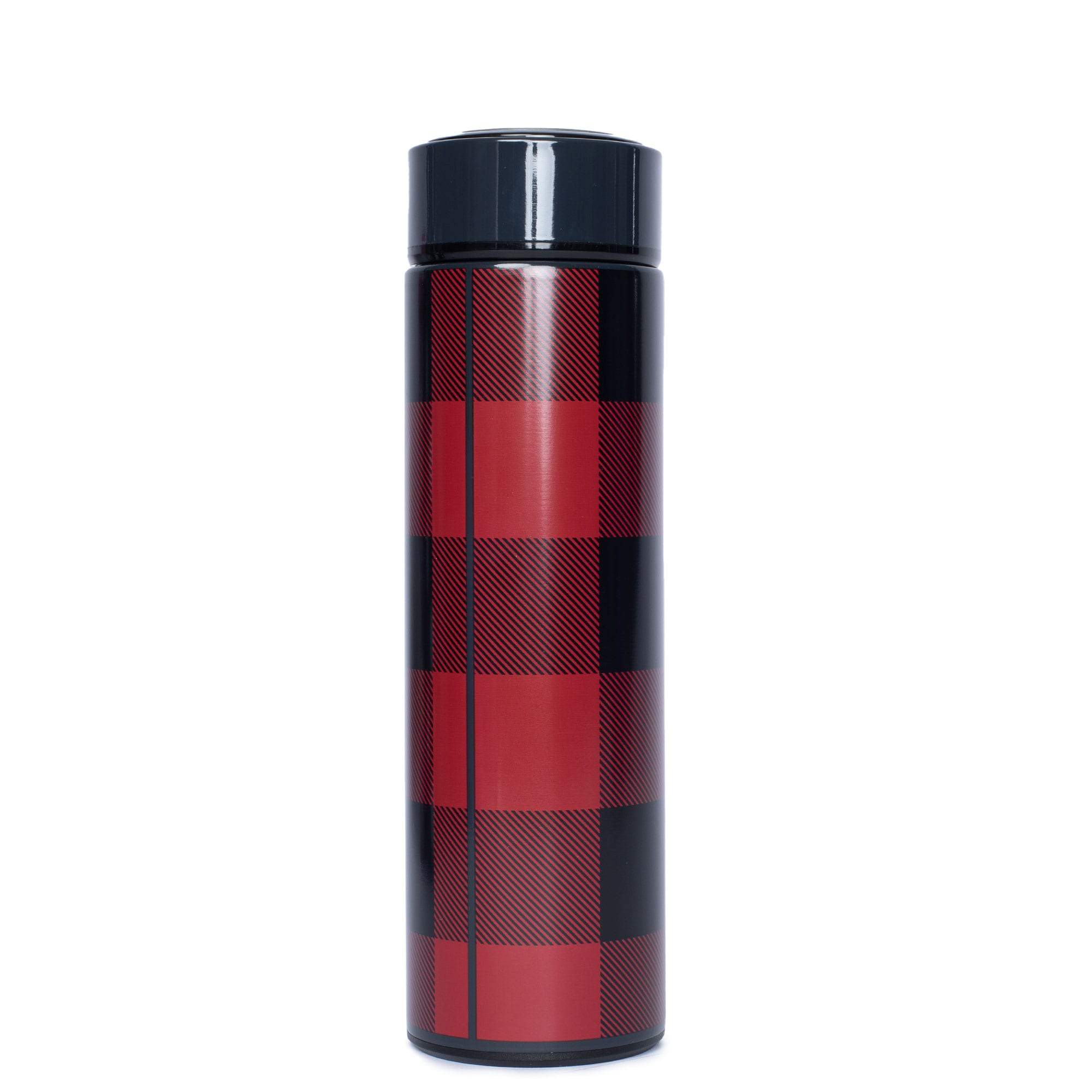 Chuggie Insulated Bottle - 16oz - BUFFALO CHECK RED - Chuggie_16oz_BuffaloCheckRed_01