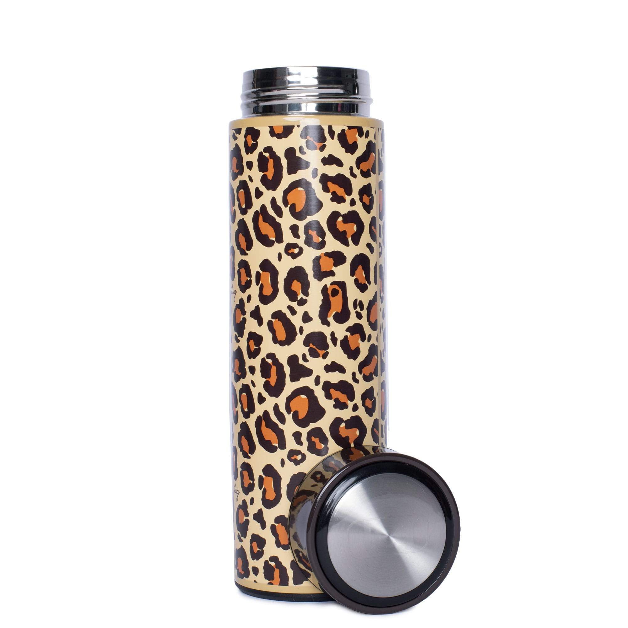 Chuggie Insulated Bottle - 16oz - LEOPARD BROWN - Chuggie_16oz_LeopardBrown_01b
