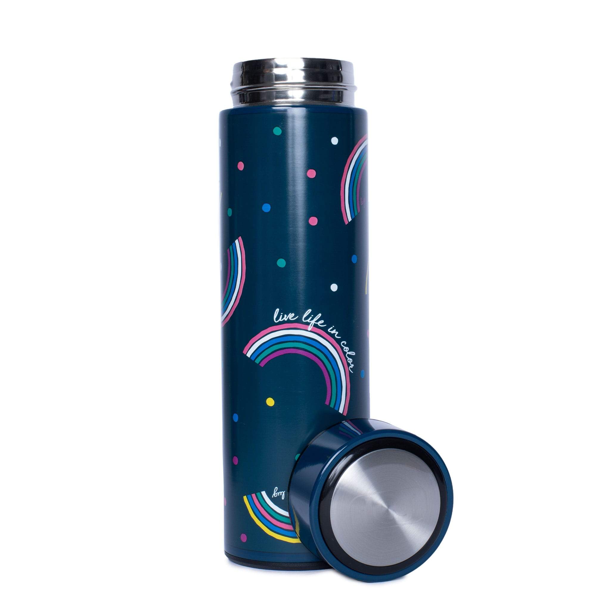 Chuggie Insulated Bottle - 16oz - RAINBOW NAVY - Chuggie_16oz_RainbowNavy_01b