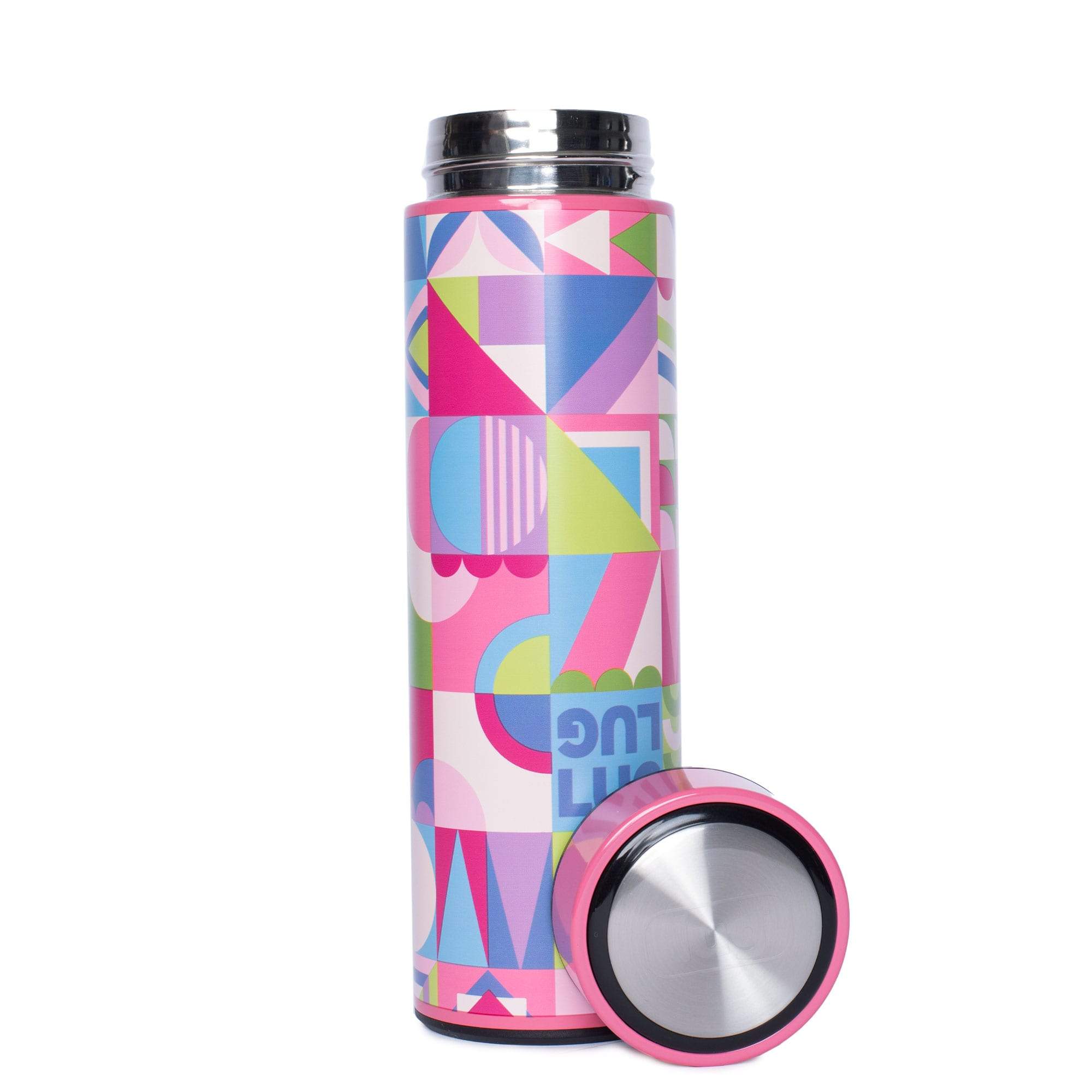 Chuggie Insulated Bottle - 16oz - SMALL WORLD MULTI - Chuggie_16oz_SmallworldMulti_01b