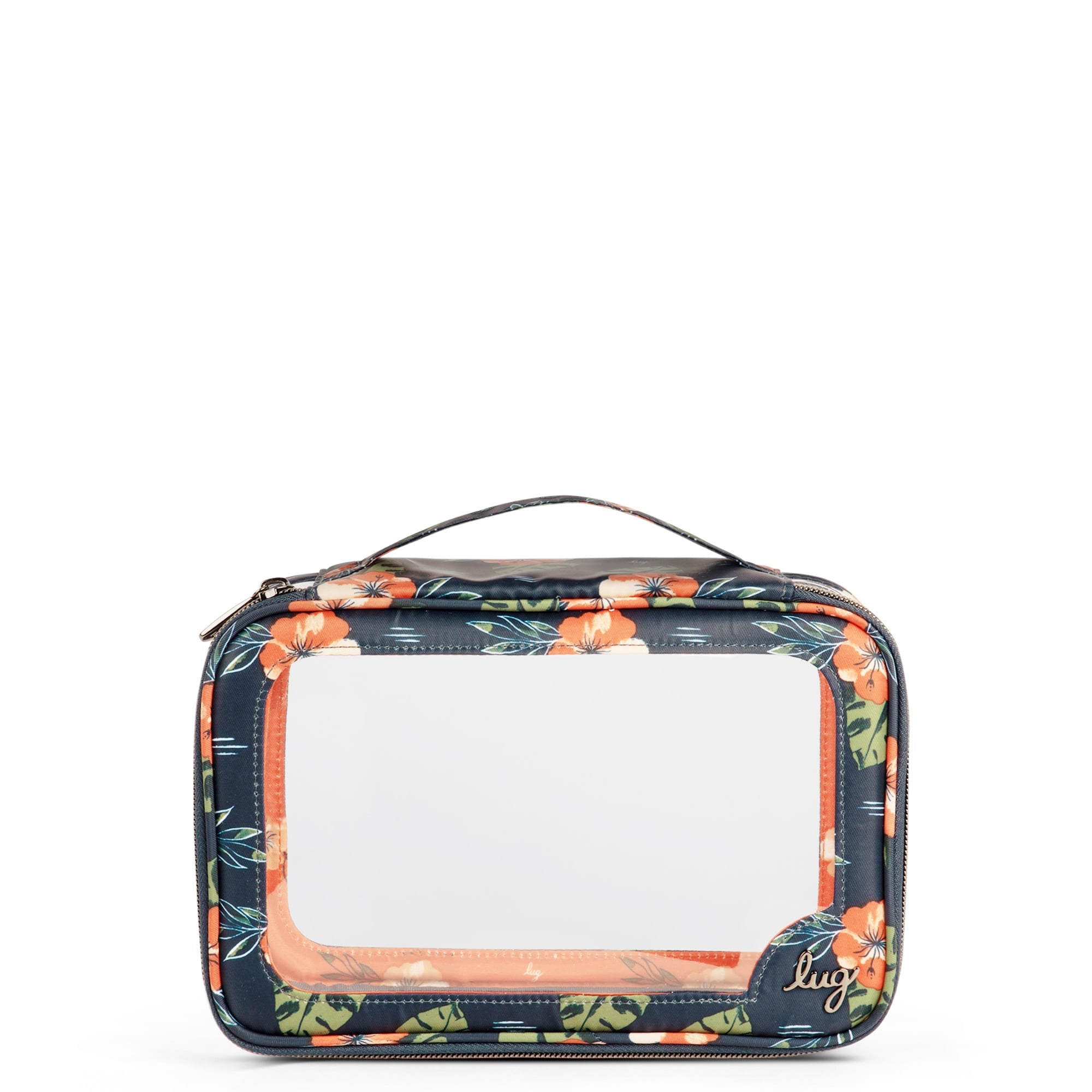 Clear Zip Storage Pouch - ALOHA NAVY - Clear_Zip_StoragePouch_Aloha_Navy_01