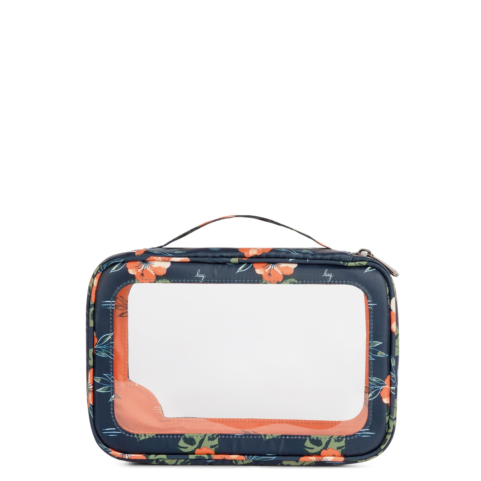 Clear Zip Storage Pouch - ALOHA NAVY - Clear_Zip_StoragePouch_Aloha_Navy_04