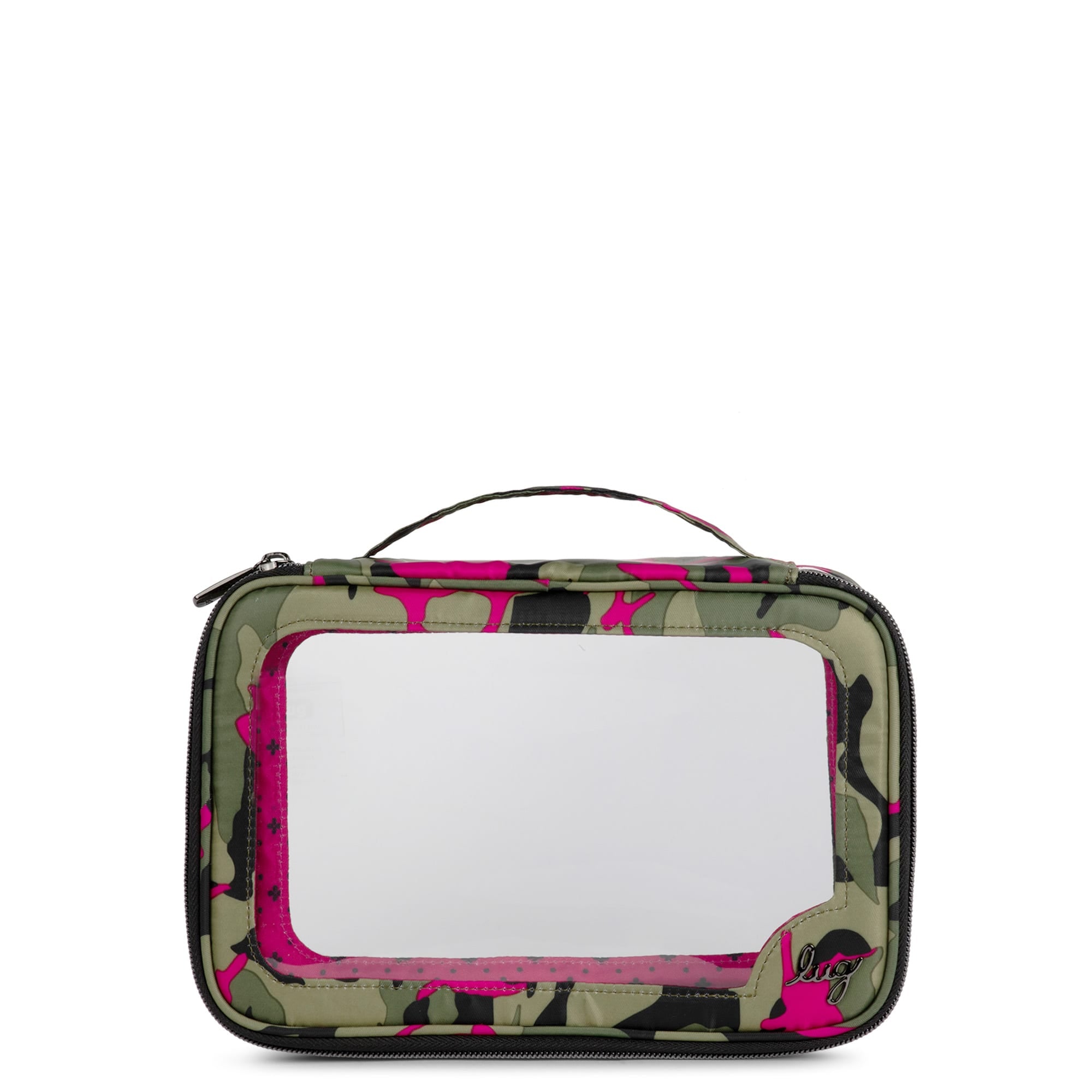 Clear Zip Storage Pouch - CAMO ORCHID - Clear_Zip_StoragePouch_Camo_Orchid_01