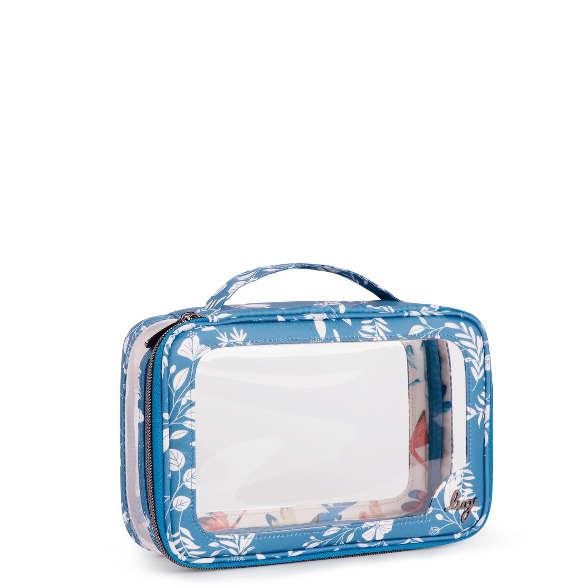Clear Zip Storage Pouch - FLOURISH BLUE - Clear_Zip_StoragePouch_Flourish_Blue_02_9c067279-24f6-4621-83ba-59a982449388
