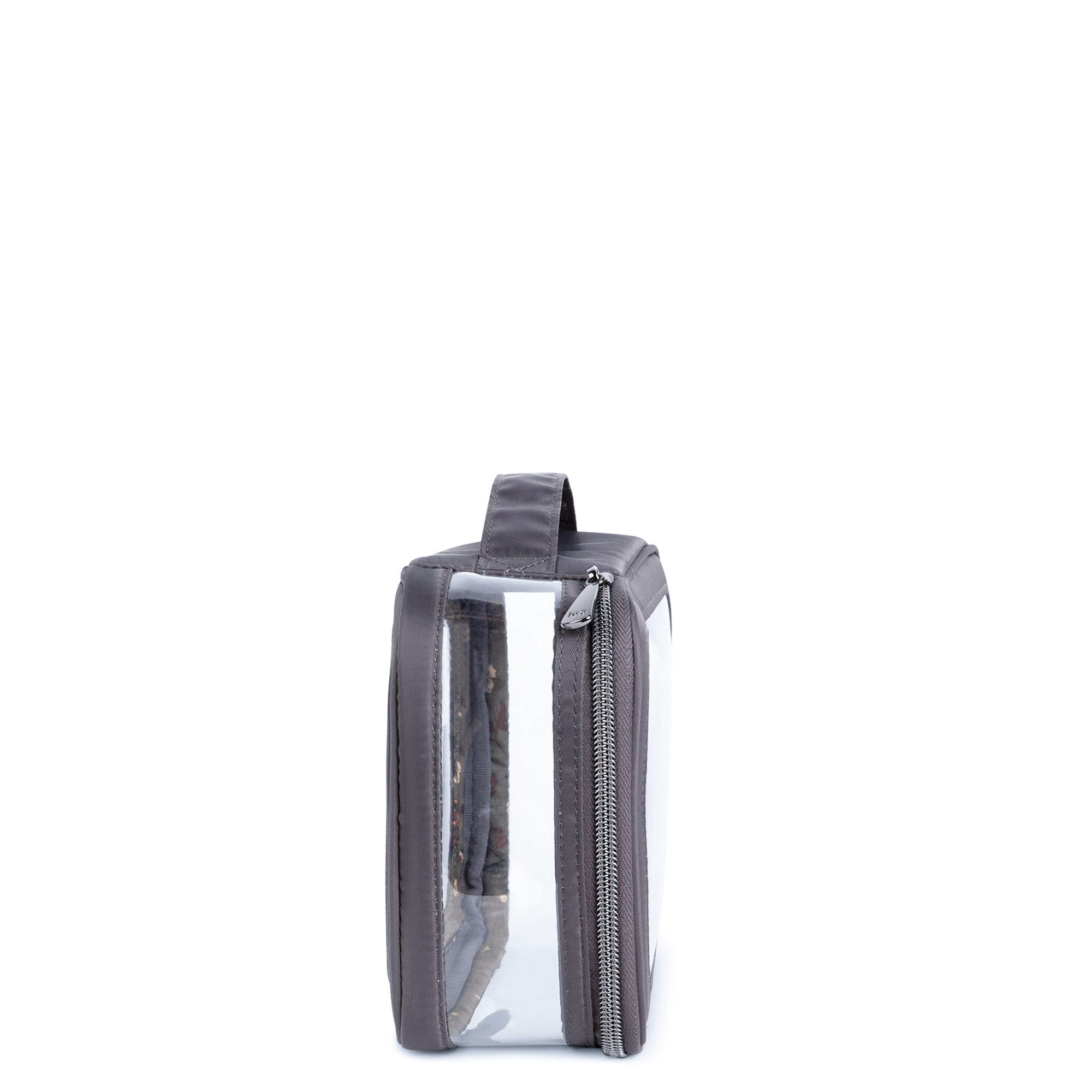 Clear Zip Storage Pouch - GUNMETAL GREY - Clear_Zip_StoragePouch_Gunmetal_Grey_03
