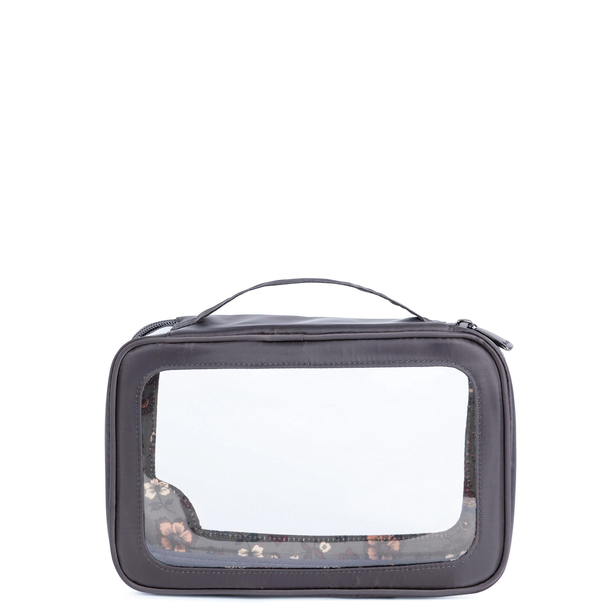 Clear Zip Storage Pouch - GUNMETAL GREY - Clear_Zip_StoragePouch_Gunmetal_Grey_04