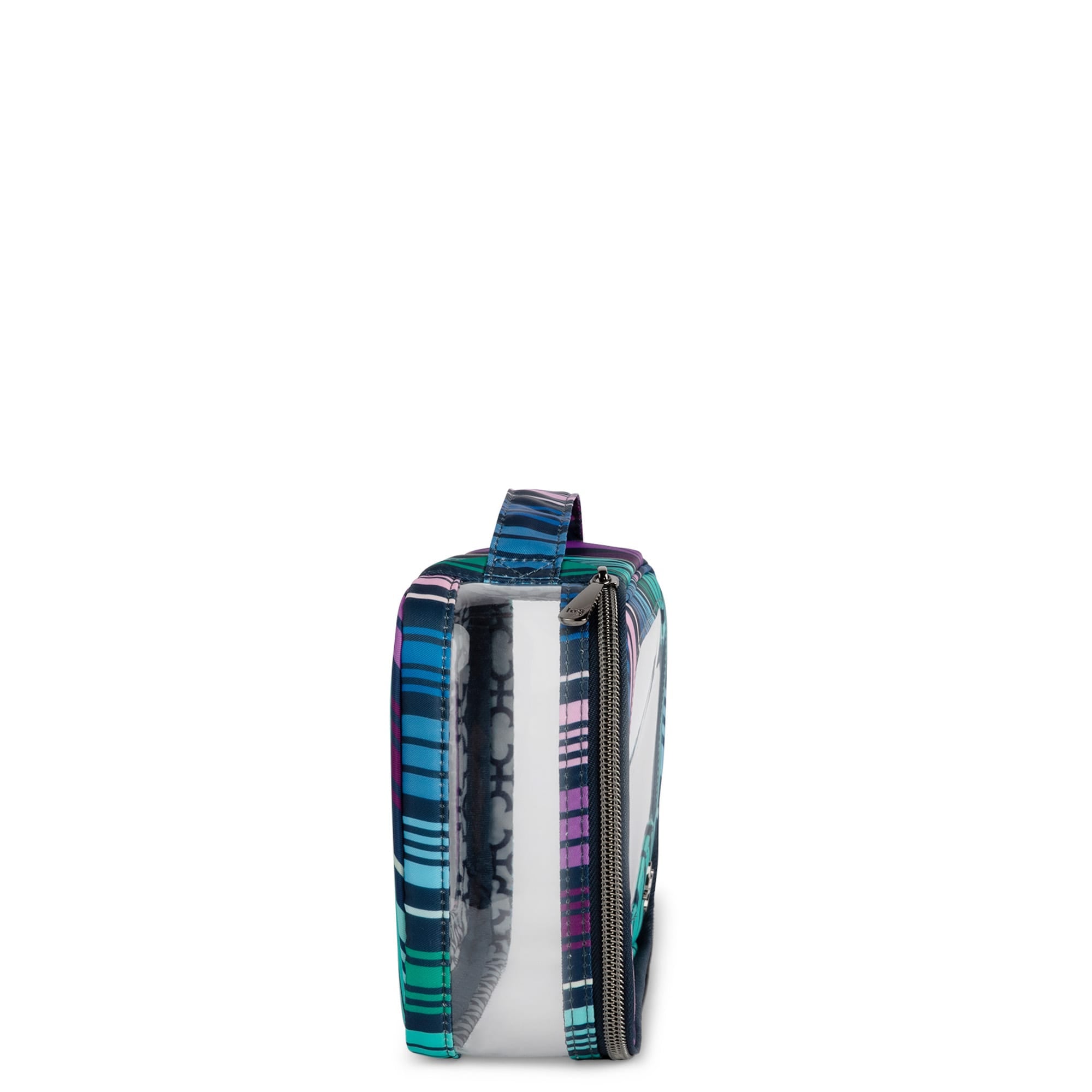 Clear Zip Storage Pouch - LOVE STRIPE MULTI - Clear_Zip_StoragePouch_Love_Stripe_Multi_03
