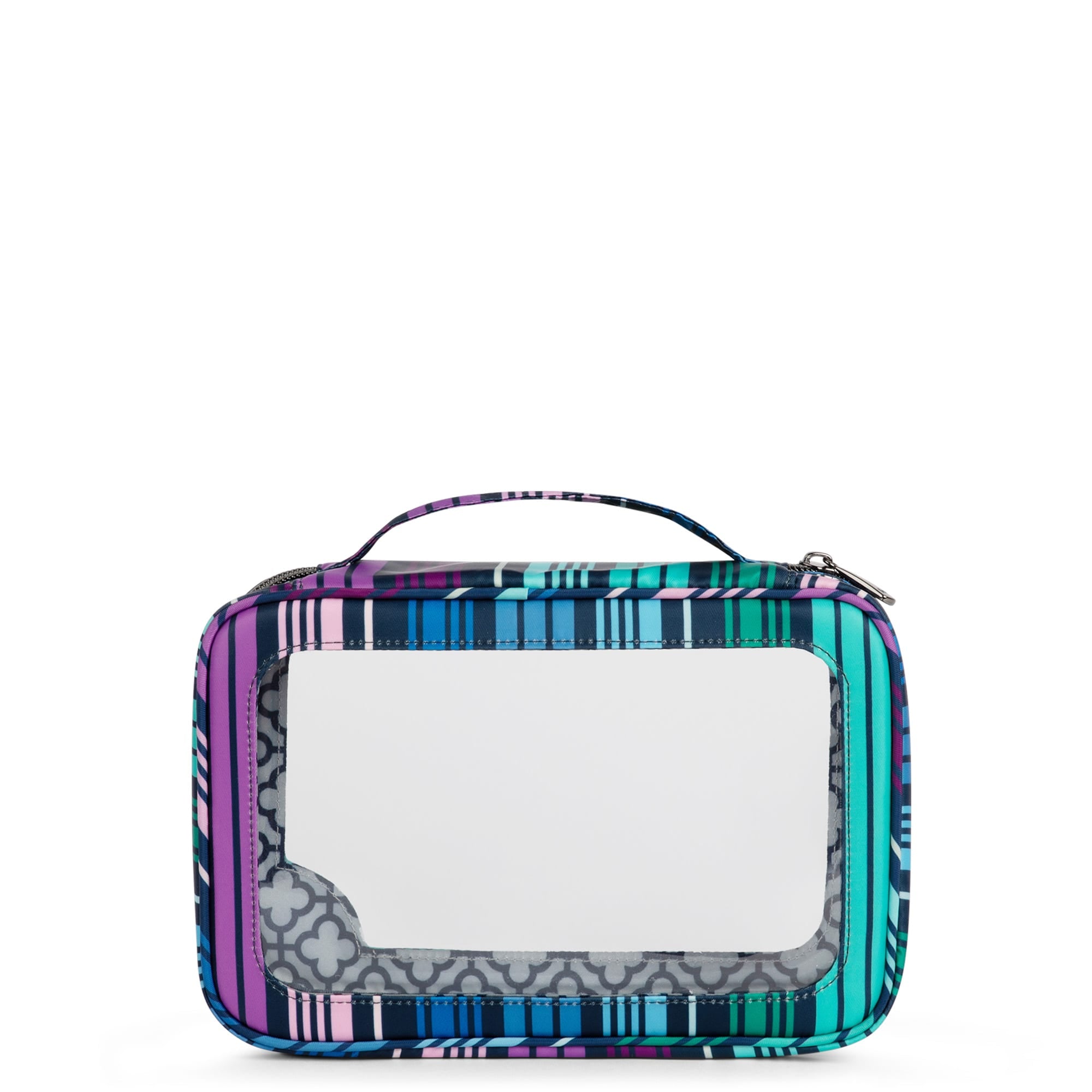 Clear Zip Storage Pouch - LOVE STRIPE MULTI - Clear_Zip_StoragePouch_Love_Stripe_Multi_041_94abb60d-0af0-406b-ac95-8afe328963f8