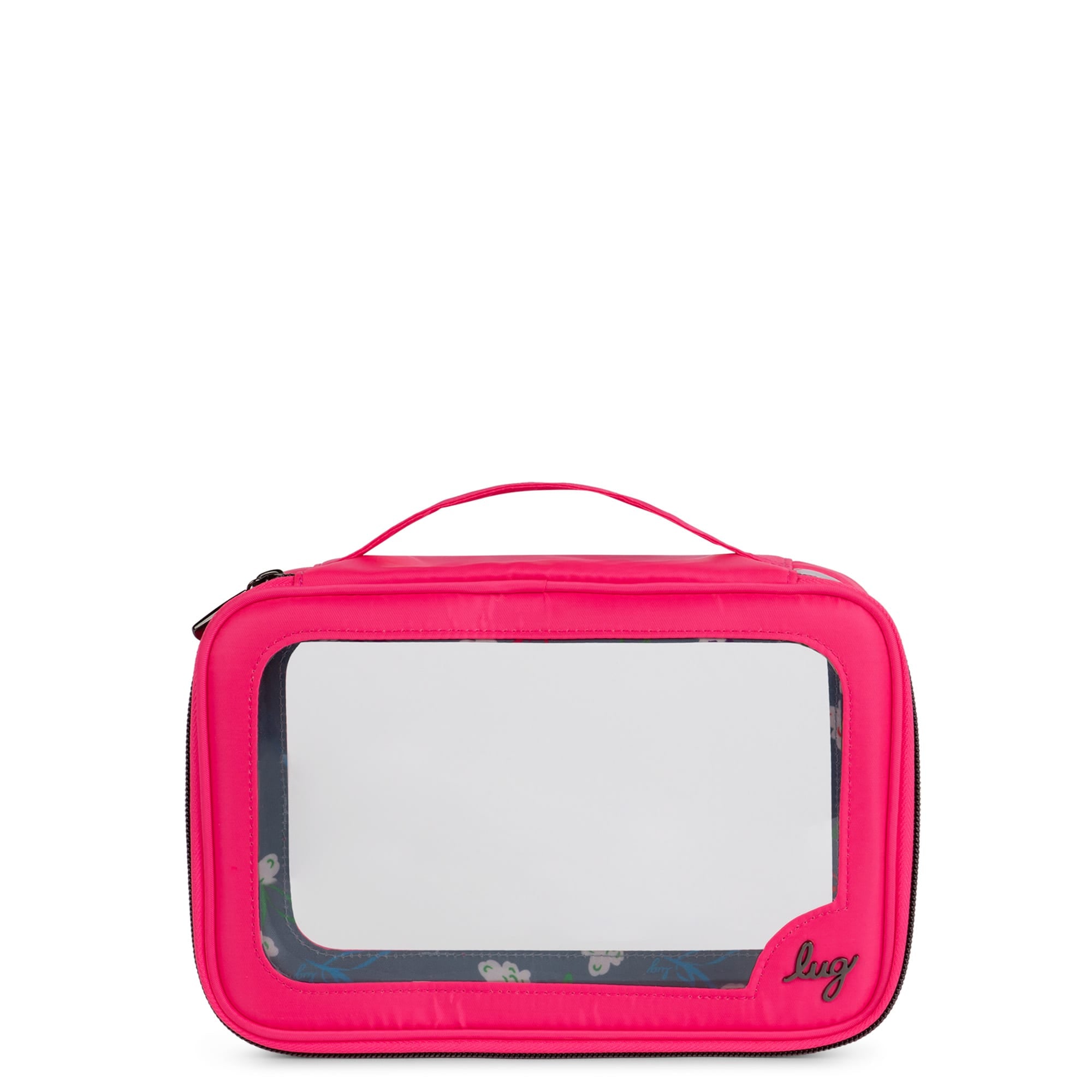 Clear Zip Storage Pouch - MAGENTA - Clear_Zip_StoragePouch_Magenta_Neon_01_c6f9aac1-73a4-4fb6-a815-7107db2ee1c1