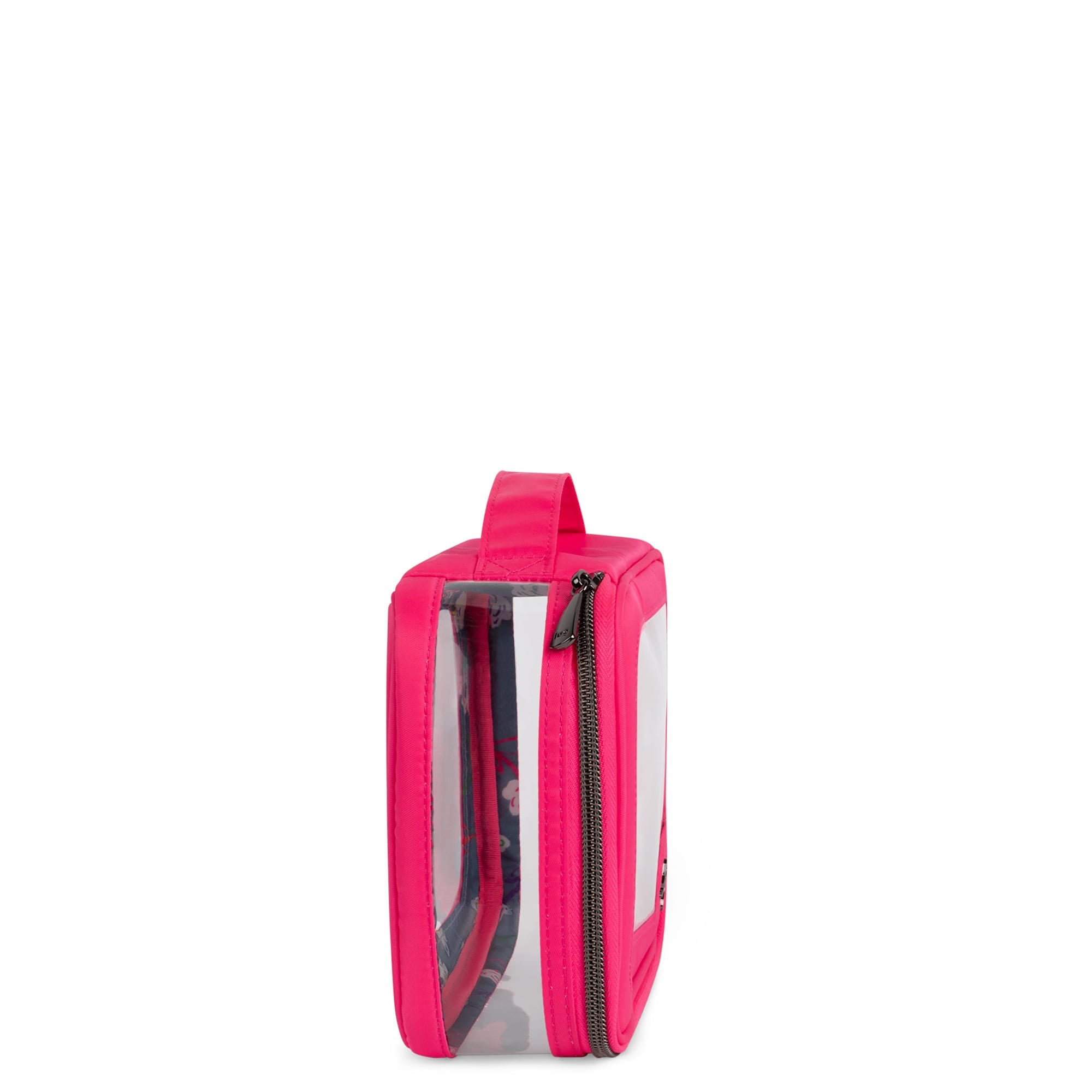 Clear Zip Storage Pouch - MAGENTA - Clear_Zip_StoragePouch_Magenta_Neon_03