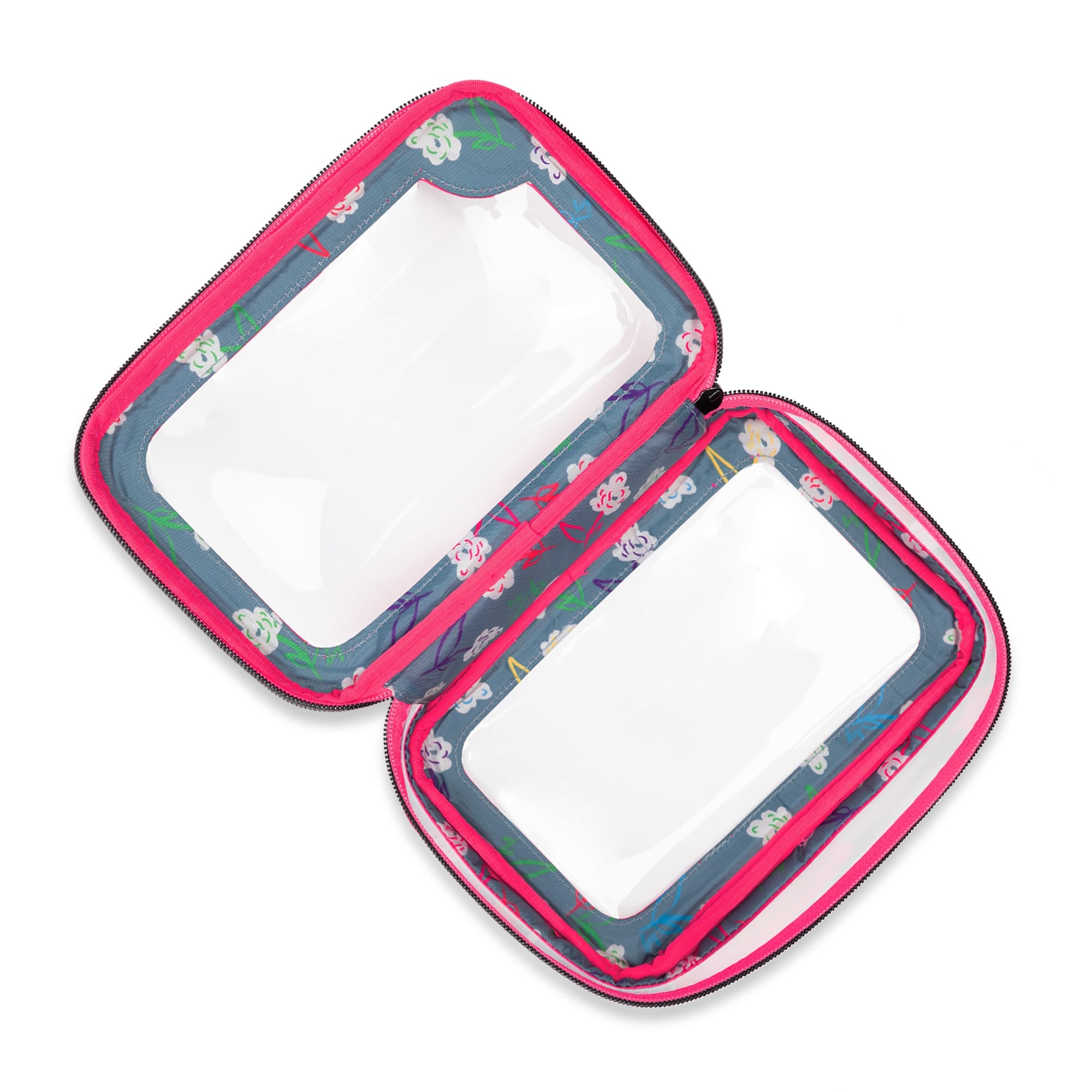Clear Zip Storage Pouch - MAGENTA - Clear_Zip_StoragePouch_Magenta_Neon_05_180653d4-c05a-43ca-aee0-cbdcc8f0fd01