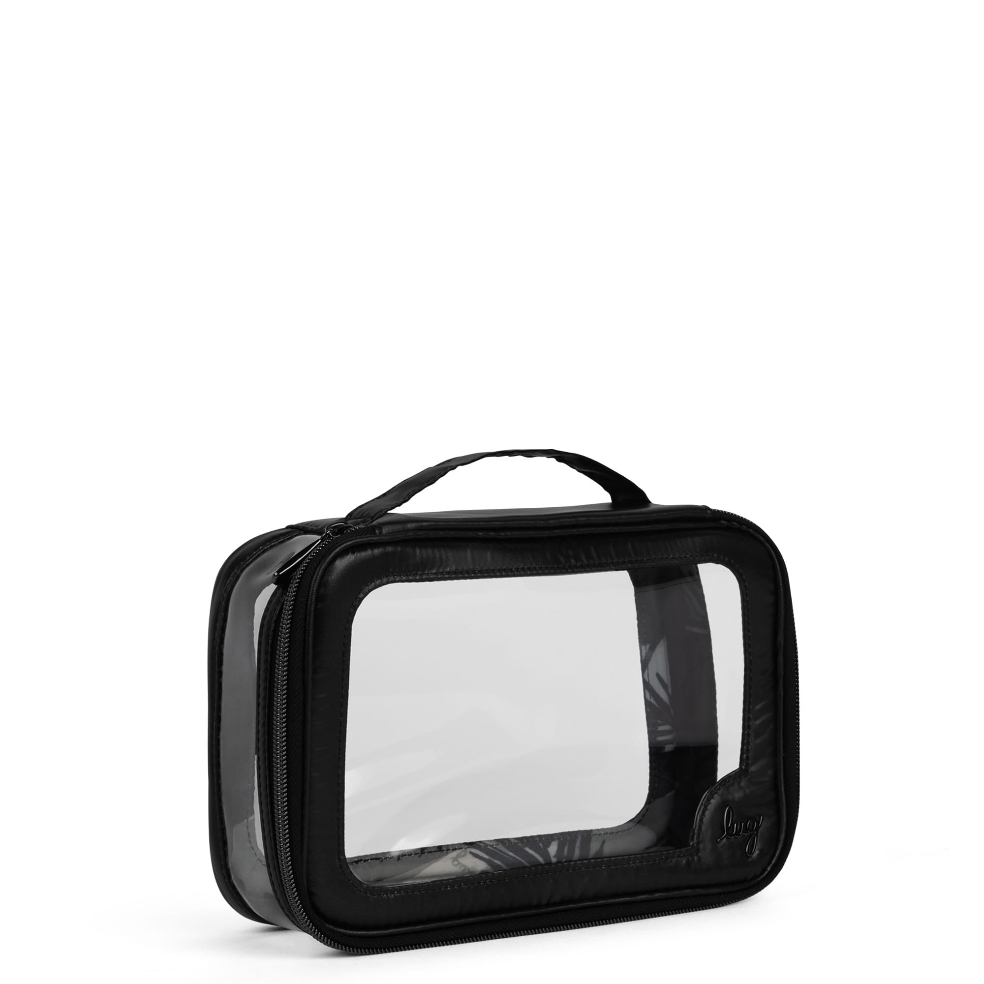 Clear Zip Storage Pouch - - Clear_Zip_StoragePouch_Metallic_Black_02_d76143e3-4fba-405e-bf31-d6c751ccf787