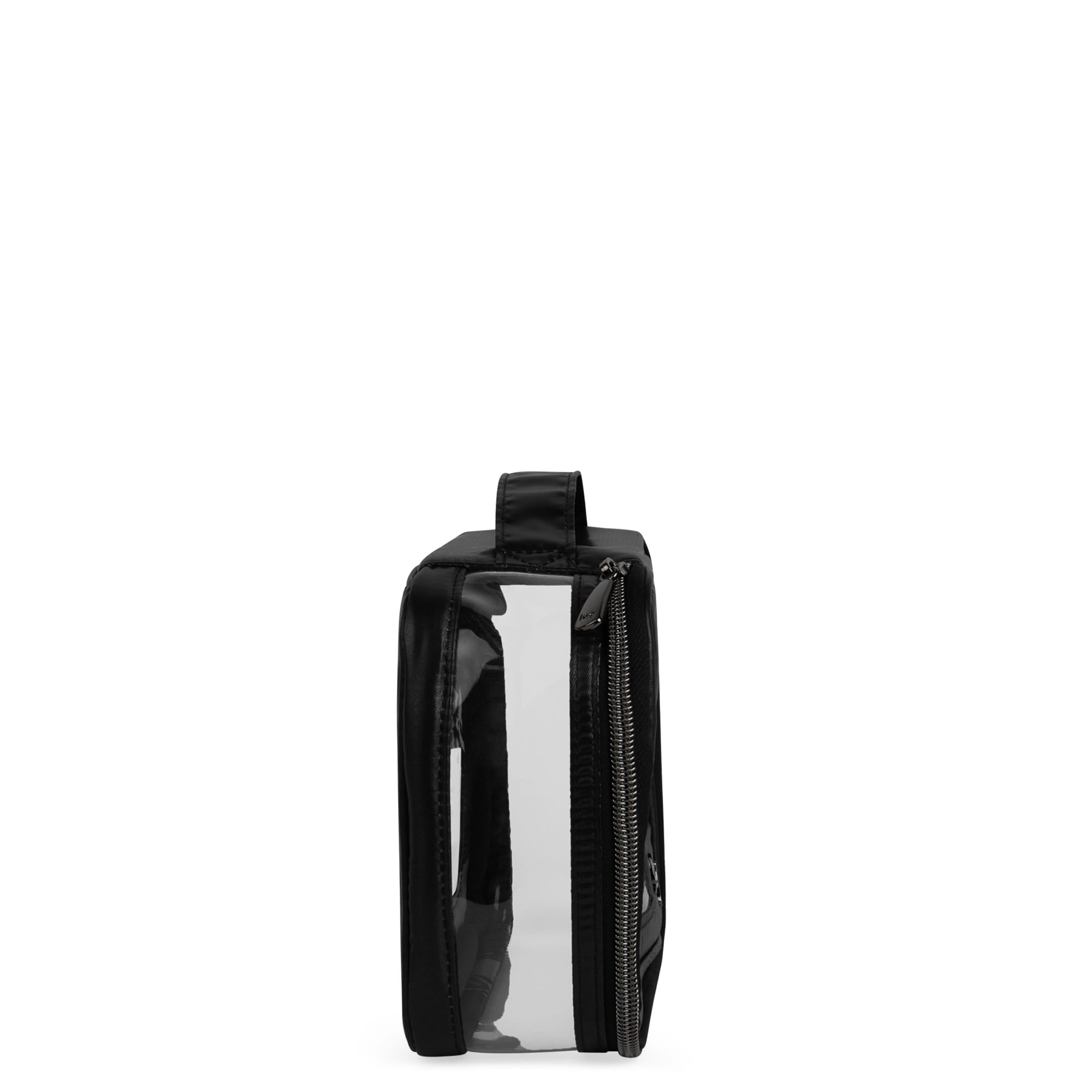 Clear Zip Storage Pouch - - Clear_Zip_StoragePouch_Metallic_Black_03