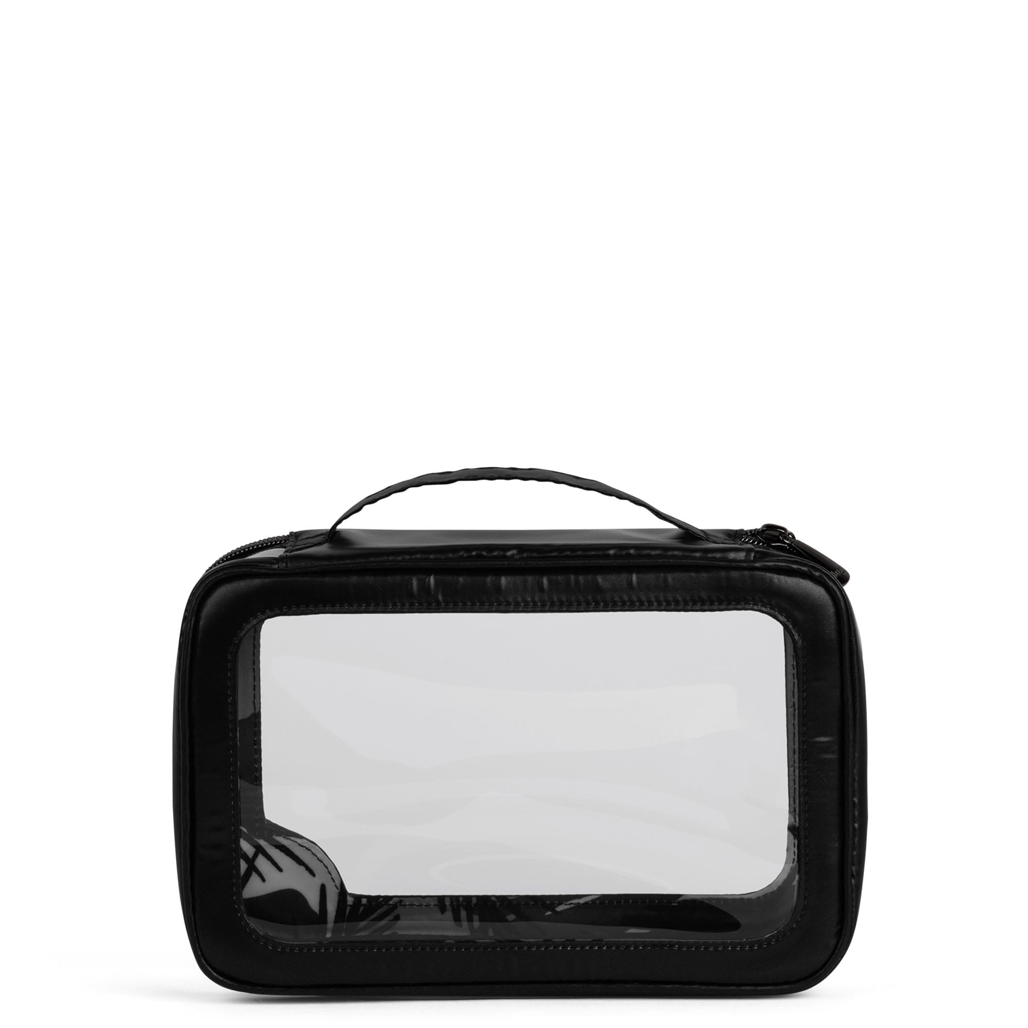 Clear Zip Storage Pouch - - Clear_Zip_StoragePouch_Metallic_Black_04