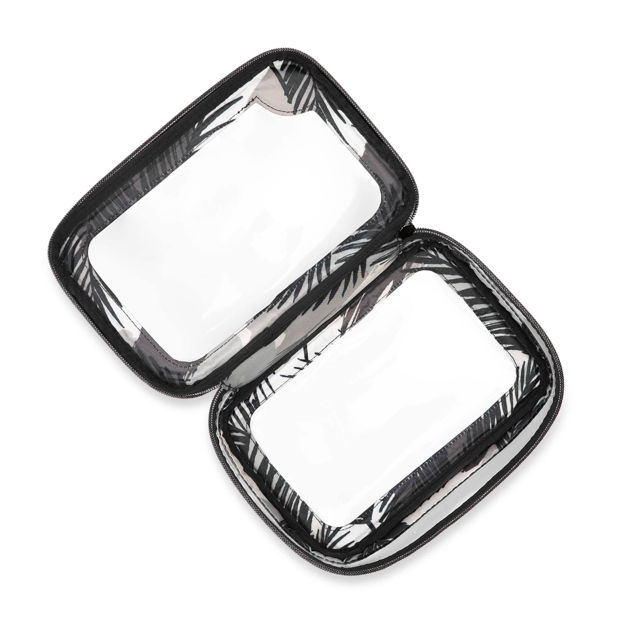 Clear Zip Storage Pouch - - Clear_Zip_StoragePouch_Metallic_Black_05