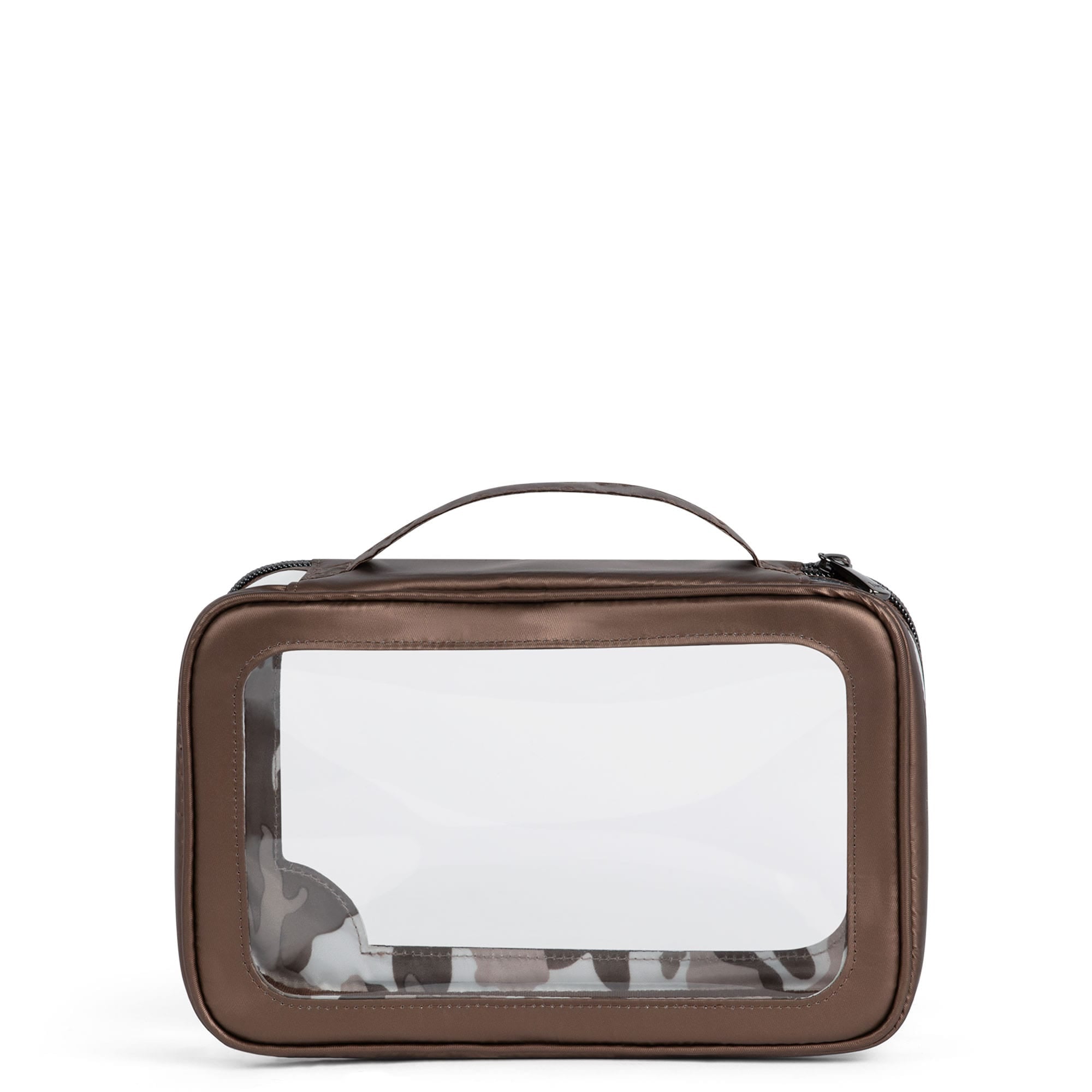 Clear Zip Storage Pouch - METALLIC ESPRESSO - Clear_Zip_StoragePouch_Metallic_Espresso_04_730468c1-0975-493d-bc47-4354017a8b6d