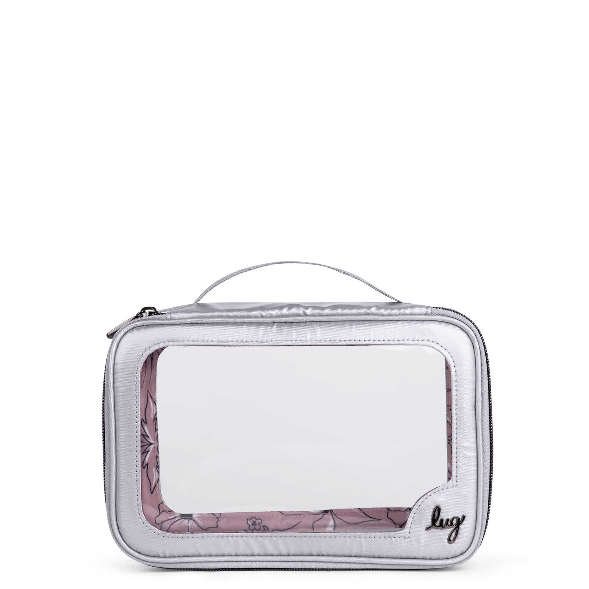 Clear Zip Storage Pouch - METALLIC SILVER - Clear_Zip_StoragePouch_Metallic_Silver_01