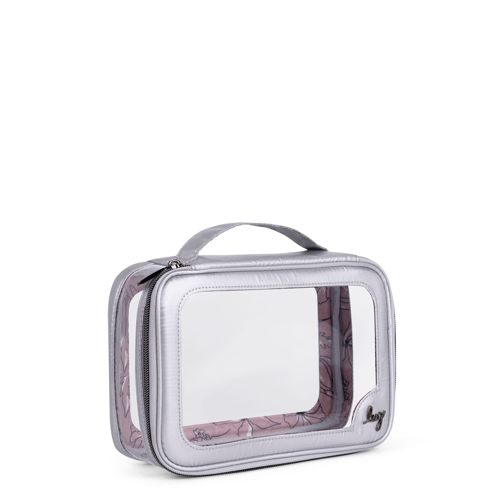 Clear Zip Storage Pouch - METALLIC SILVER - Clear_Zip_StoragePouch_Metallic_Silver_02