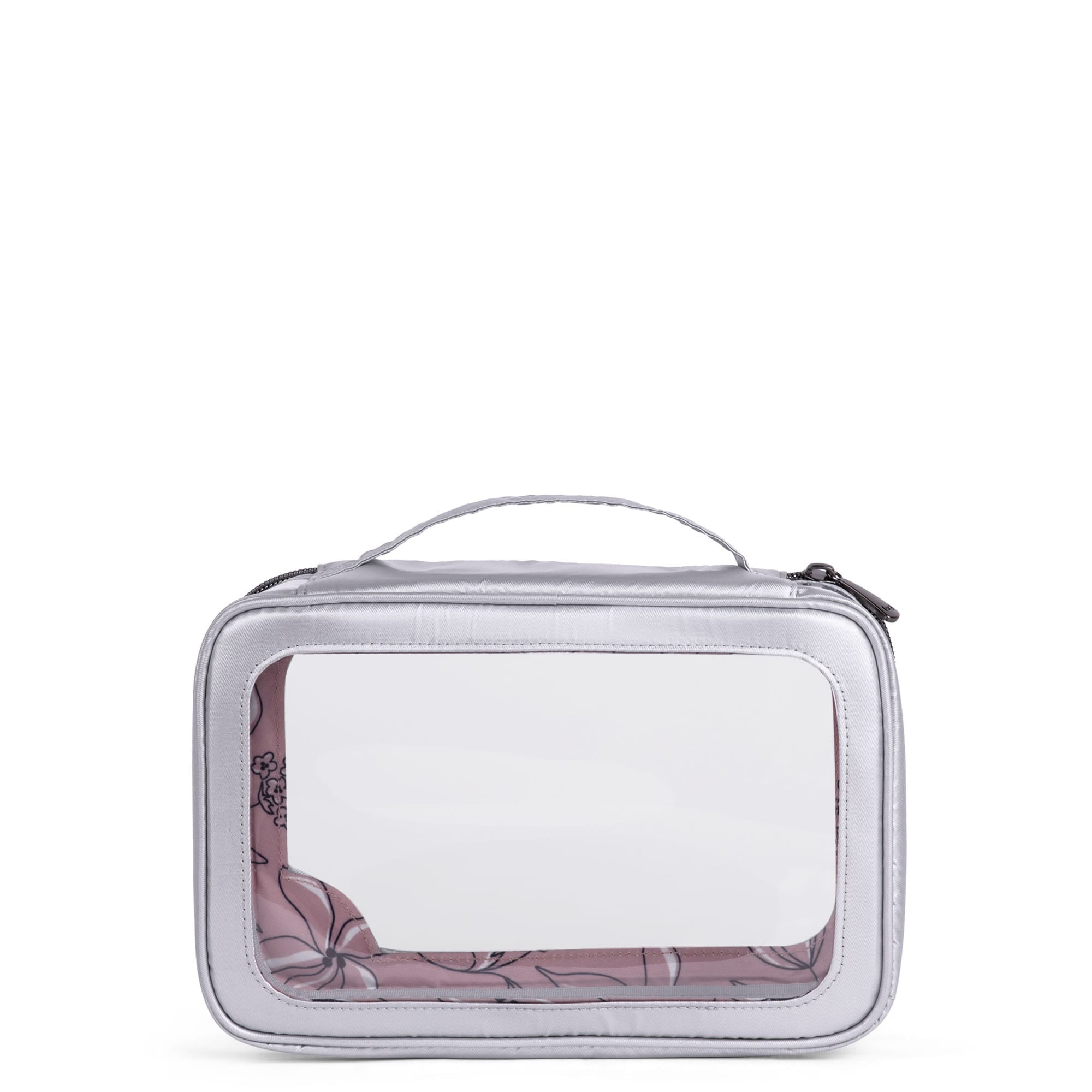 Clear Zip Storage Pouch - METALLIC SILVER - Clear_Zip_StoragePouch_Metallic_Silver_04