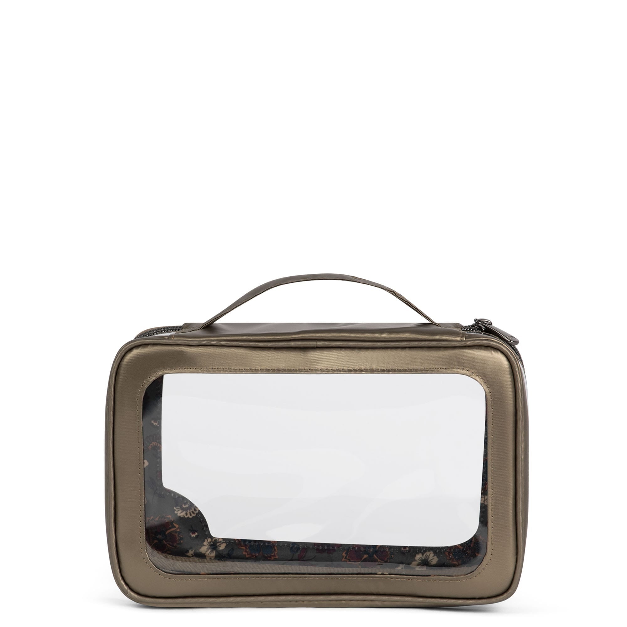 Clear Zip Storage Pouch - METALLIC WALNUT - Clear_Zip_StoragePouch_Metallic_Walnut_04