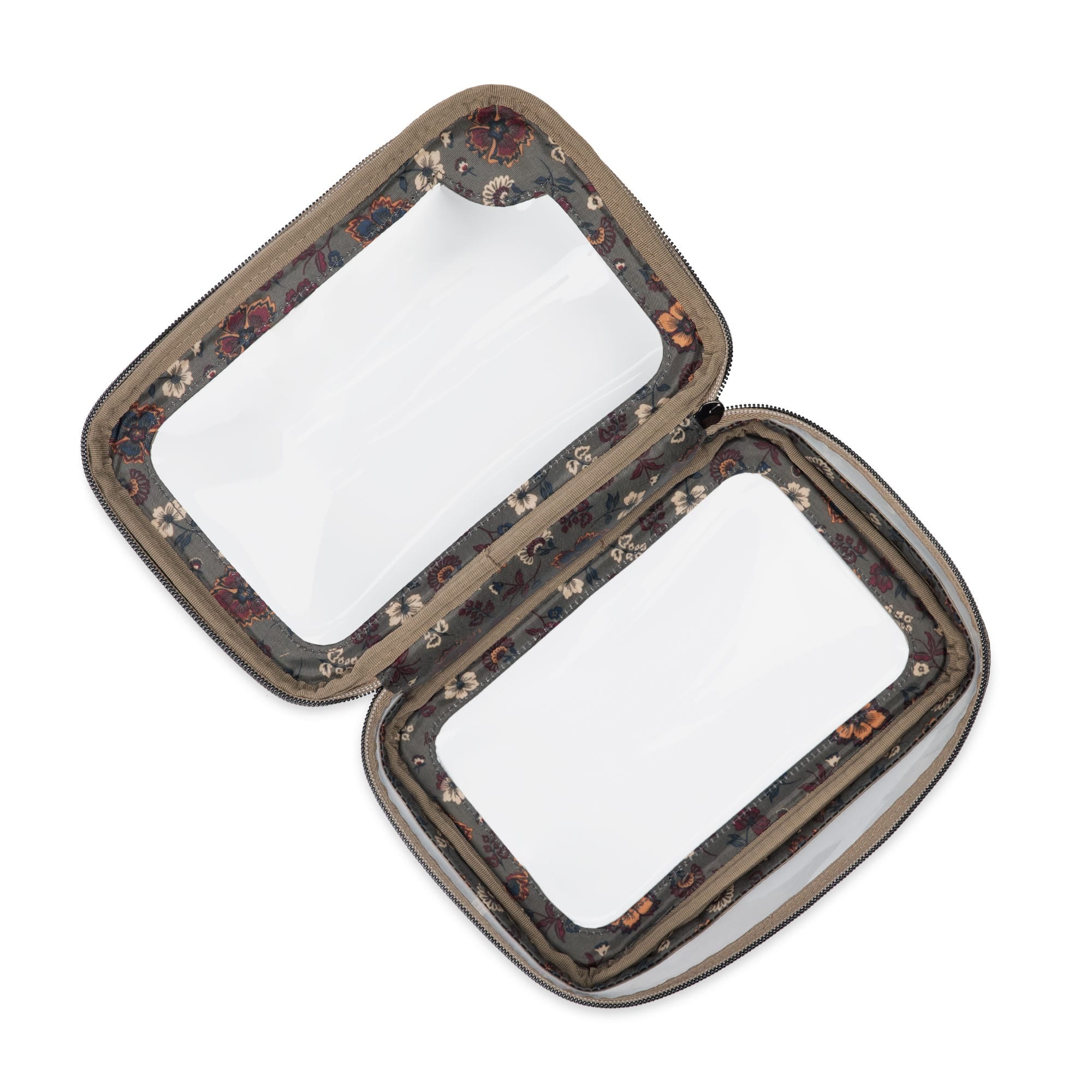 Clear Zip Storage Pouch - METALLIC WALNUT - Clear_Zip_StoragePouch_Metallic_Walnut_05