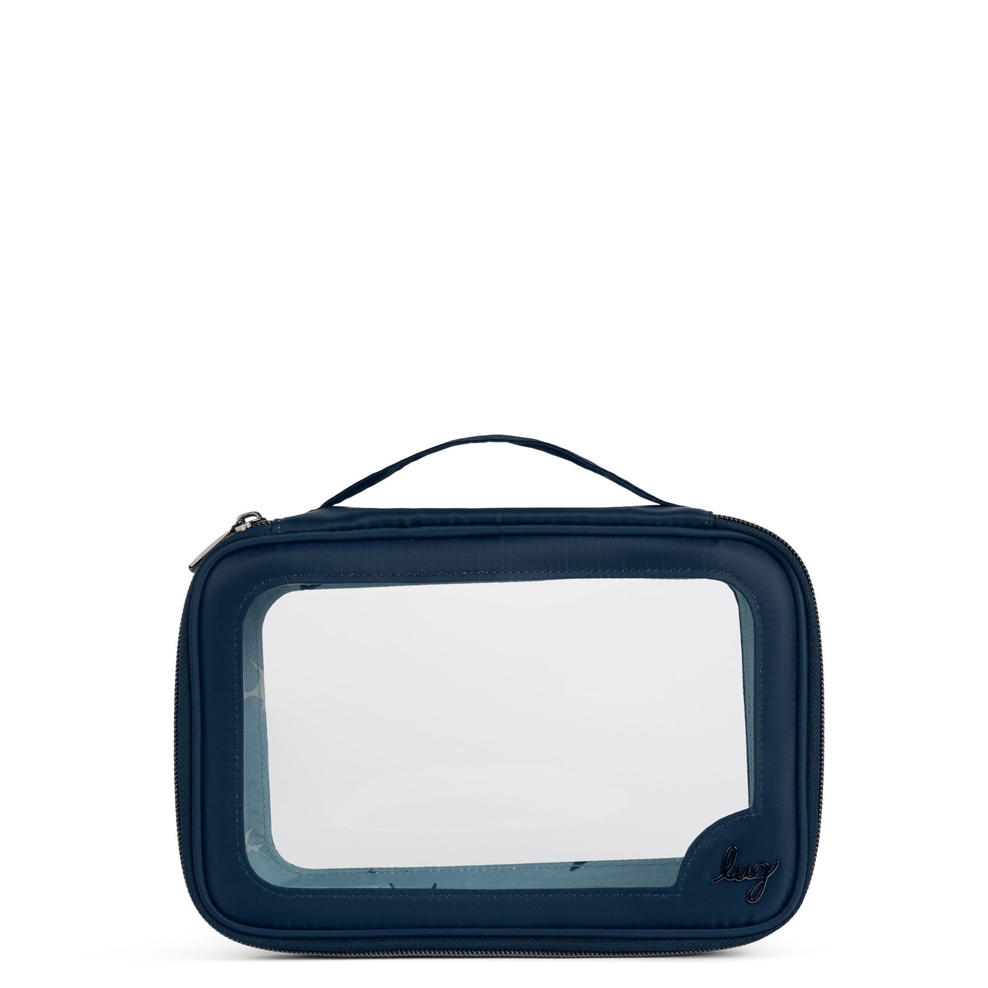 Clear Zip Storage Pouch - CONTEMPORARY NAVY - Clear_Zip_StoragePouch_Navy_Blue_01
