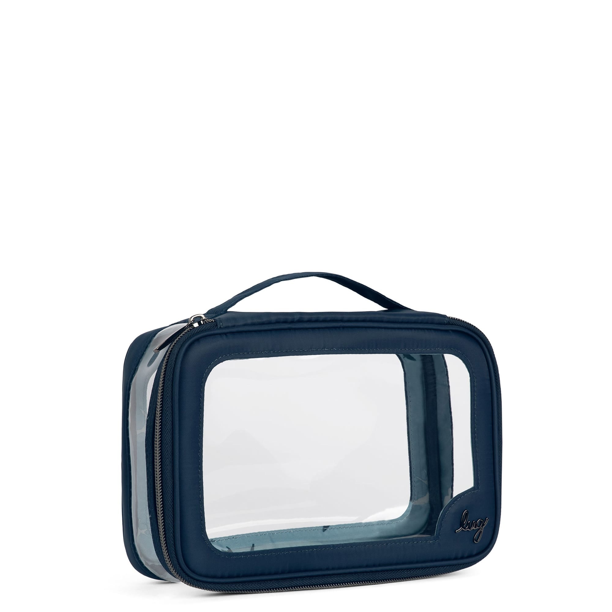 Clear Zip Storage Pouch - CONTEMPORARY NAVY - Clear_Zip_StoragePouch_Navy_Blue_02